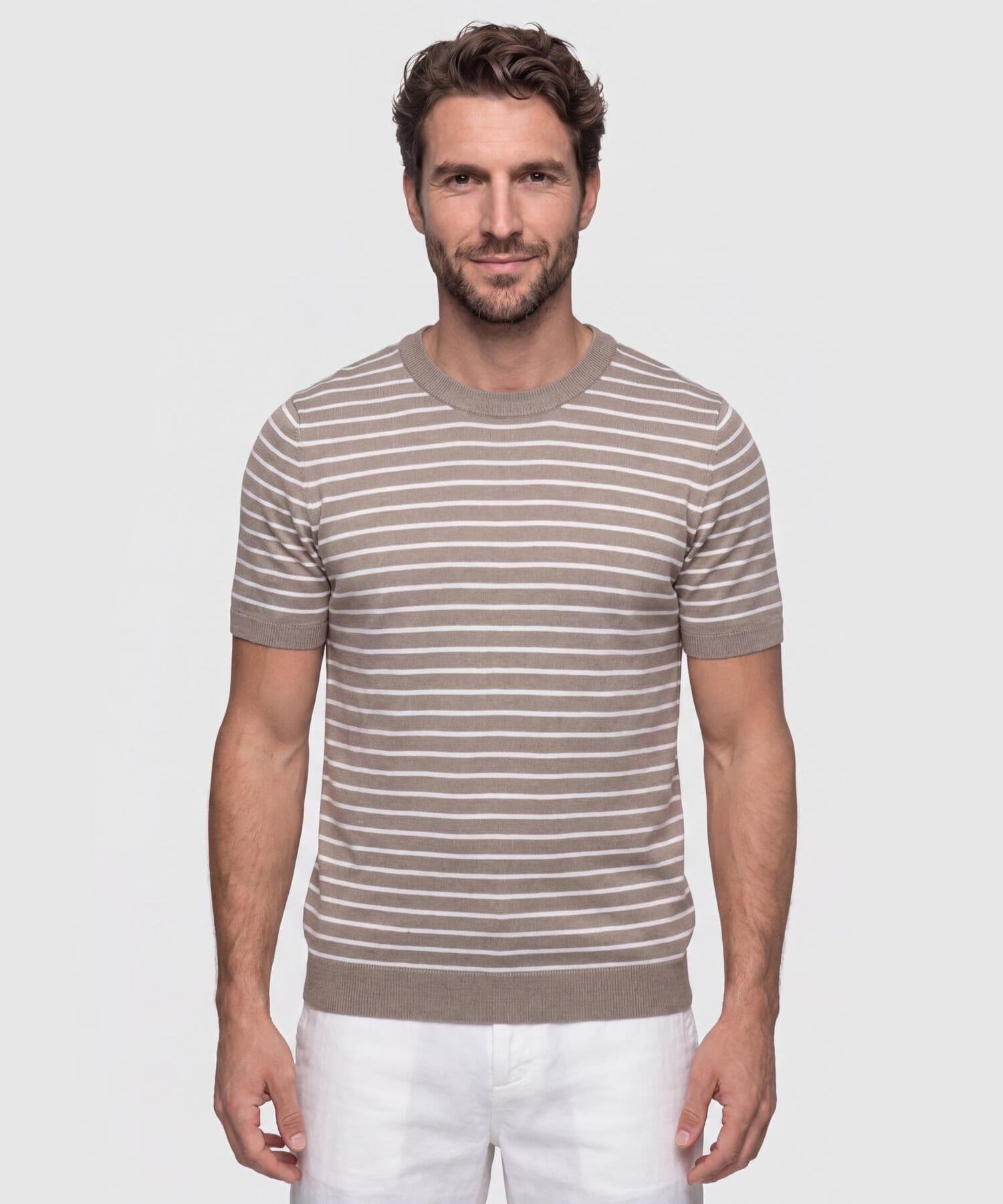 Camiseta Marfil Clásico verde oliva para hombre, vista principal