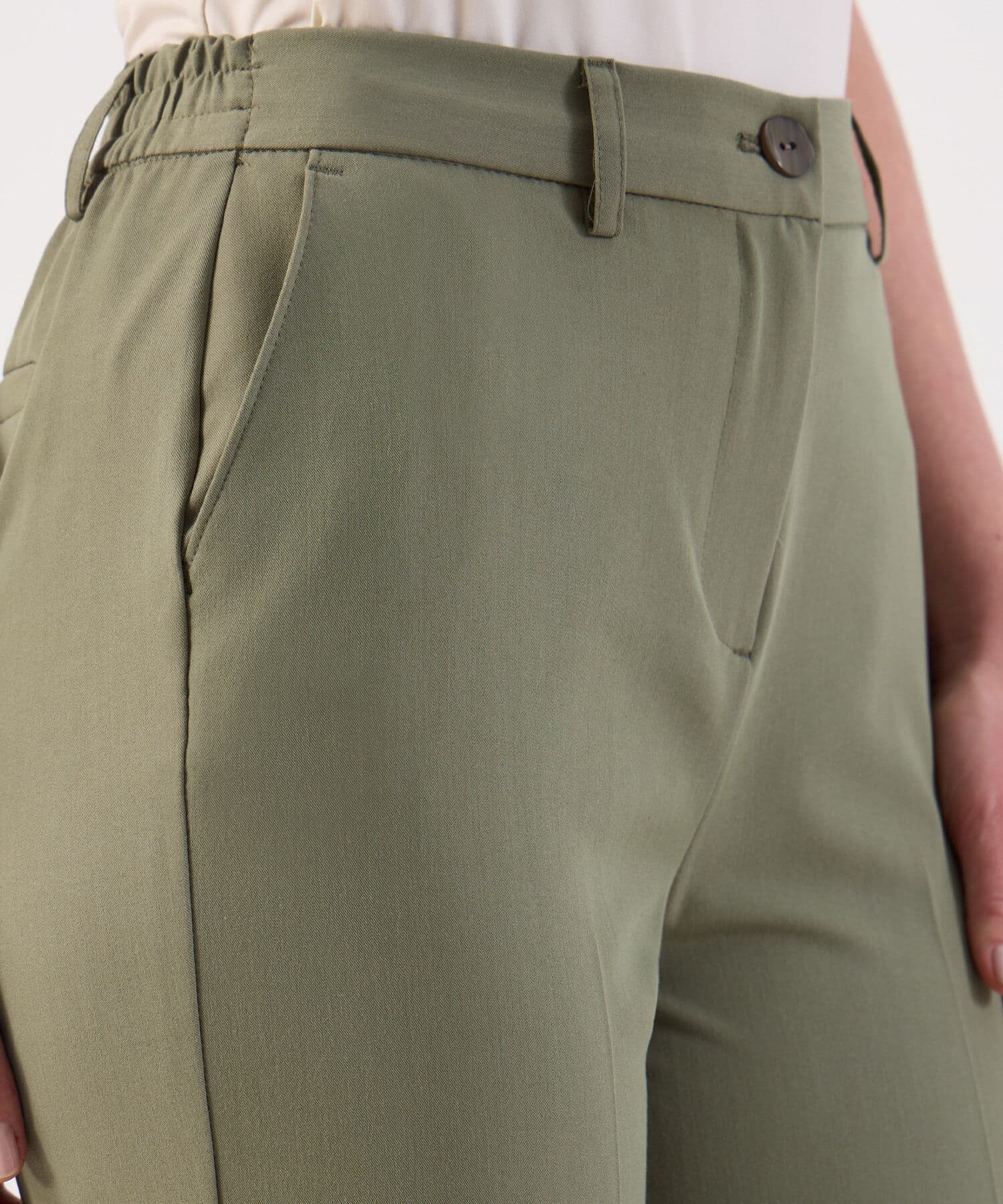Pantalón Oliva Natural verde oliva para mujer, vista 3