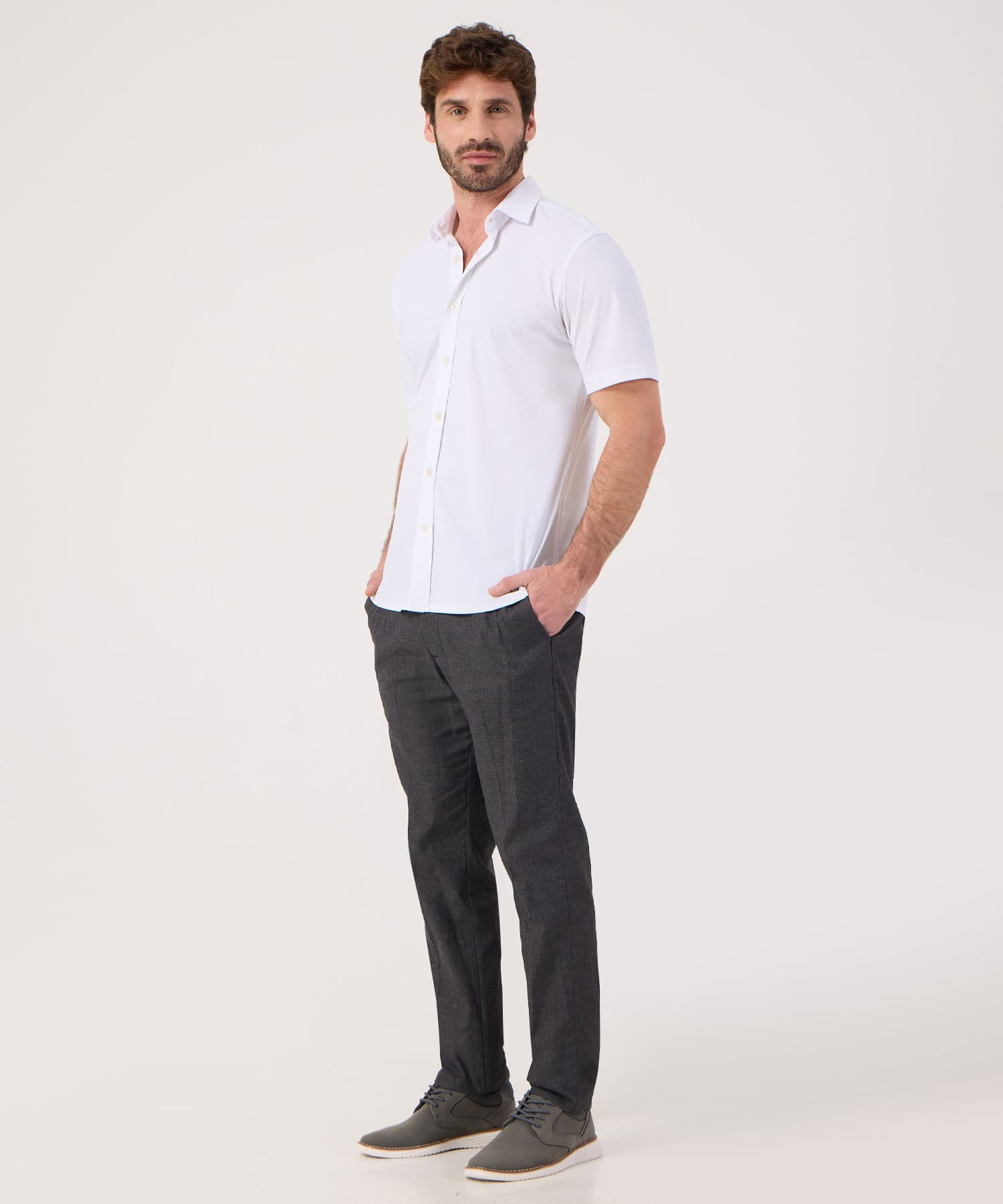 Camisa Marea Suave blanco para hombre, vista 2