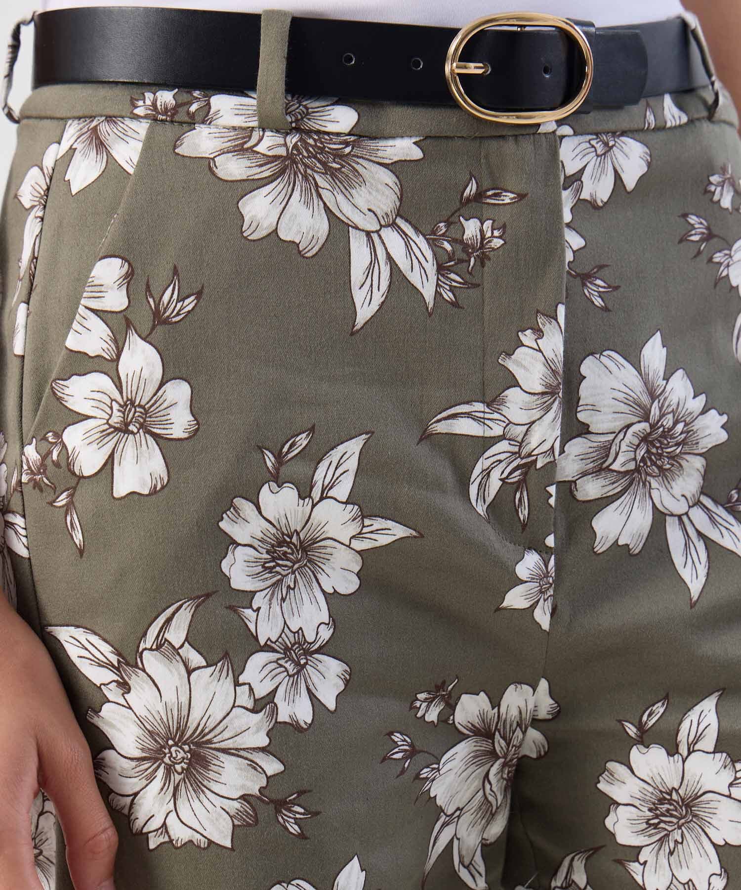 Pantalón Orquídea Ligero verde oliva para mujer, vista 3