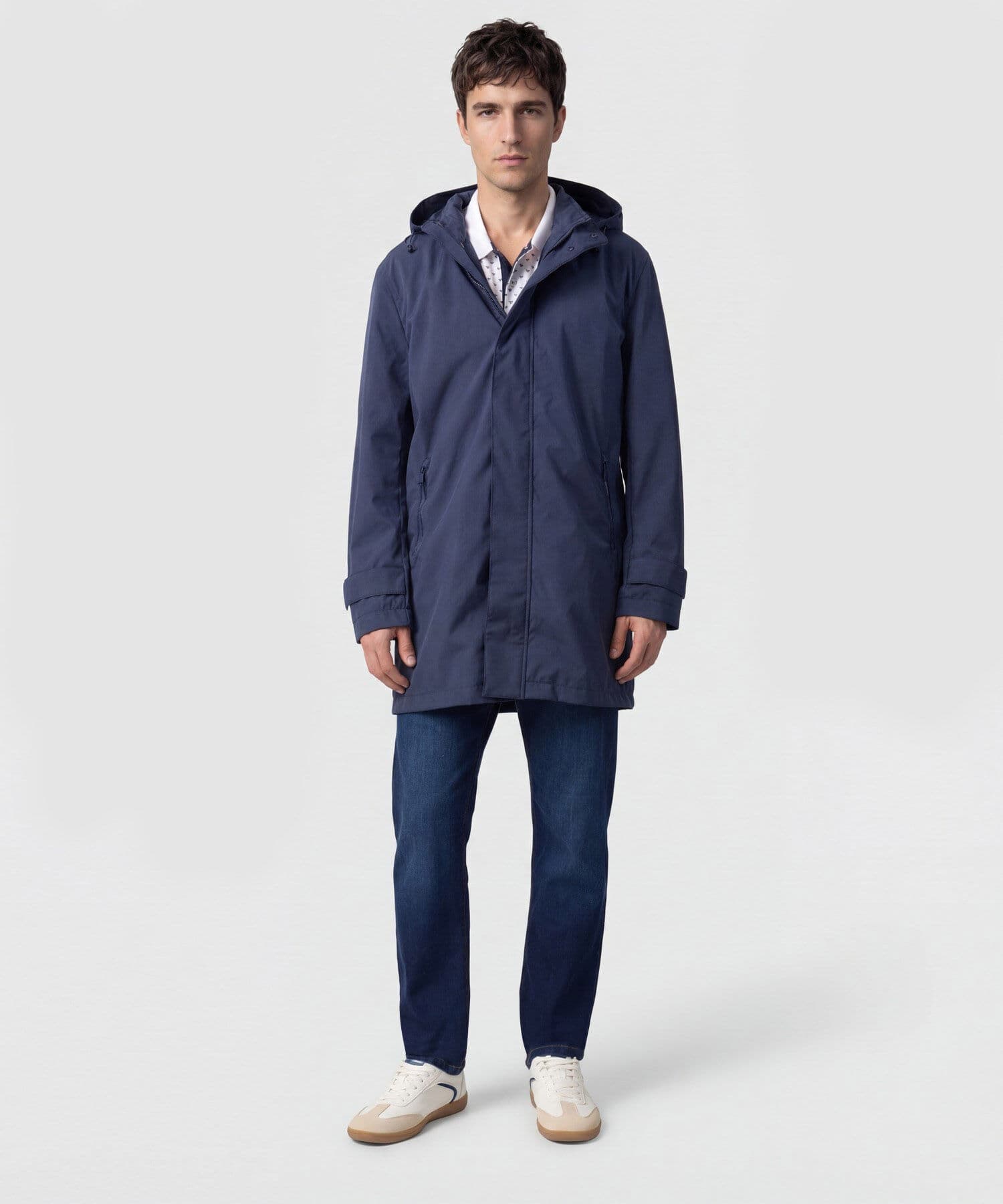 Chaqueta Flora Minimalista azul marino para hombre, vista 2