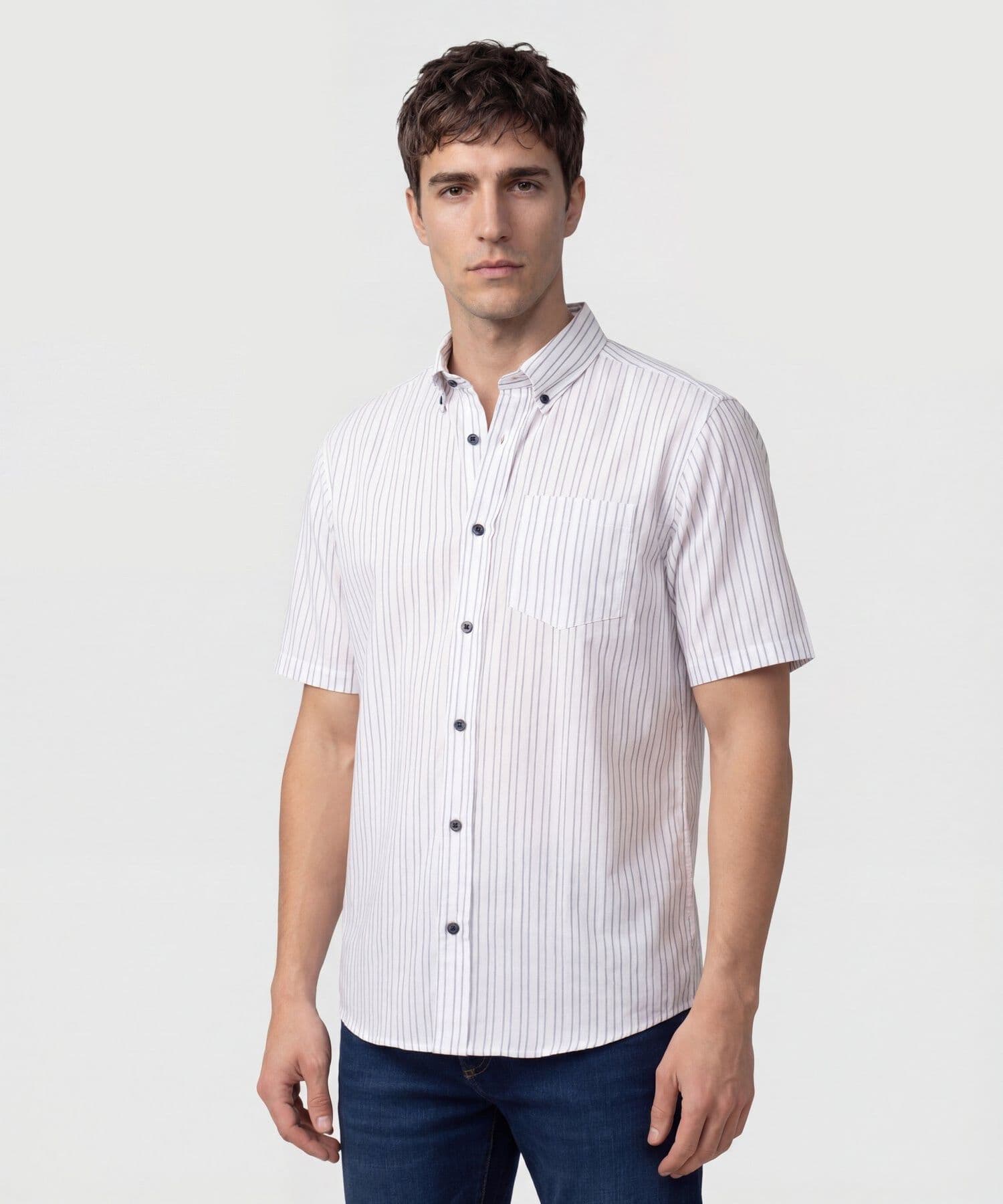 Camisa Cobalto Ligero azul marino para hombre, vista principal