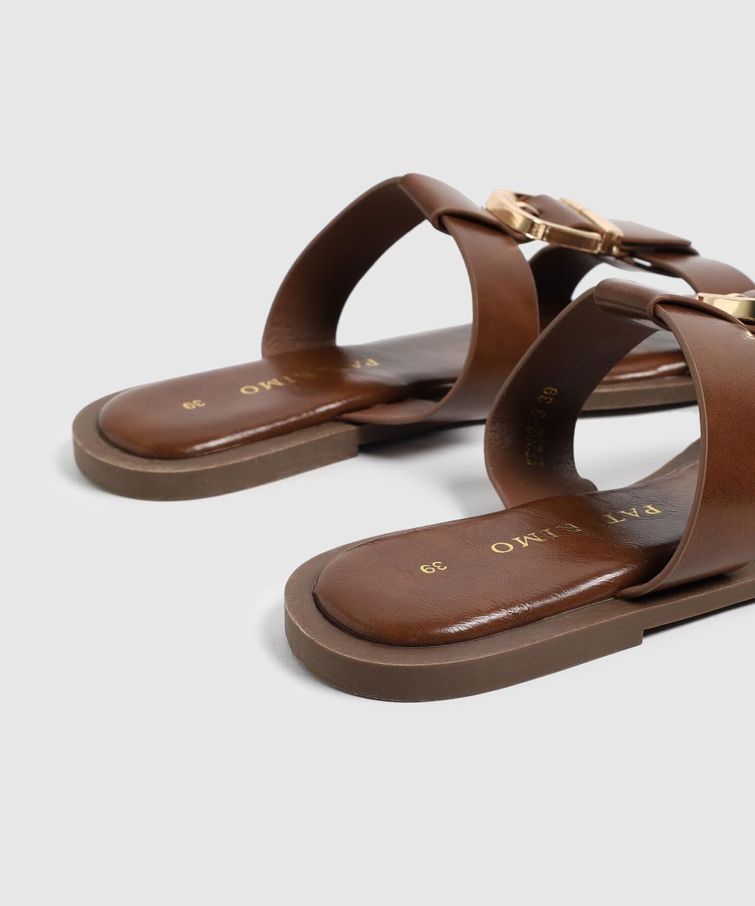Sandalia Celeste Minimalista café para mujer, vista 4