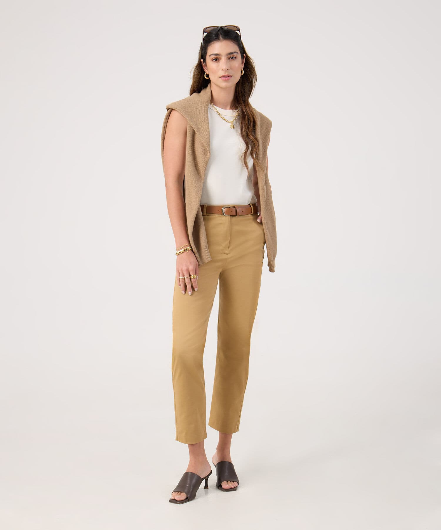 Pantalón Flora Ligero gris humo para mujer, vista 2