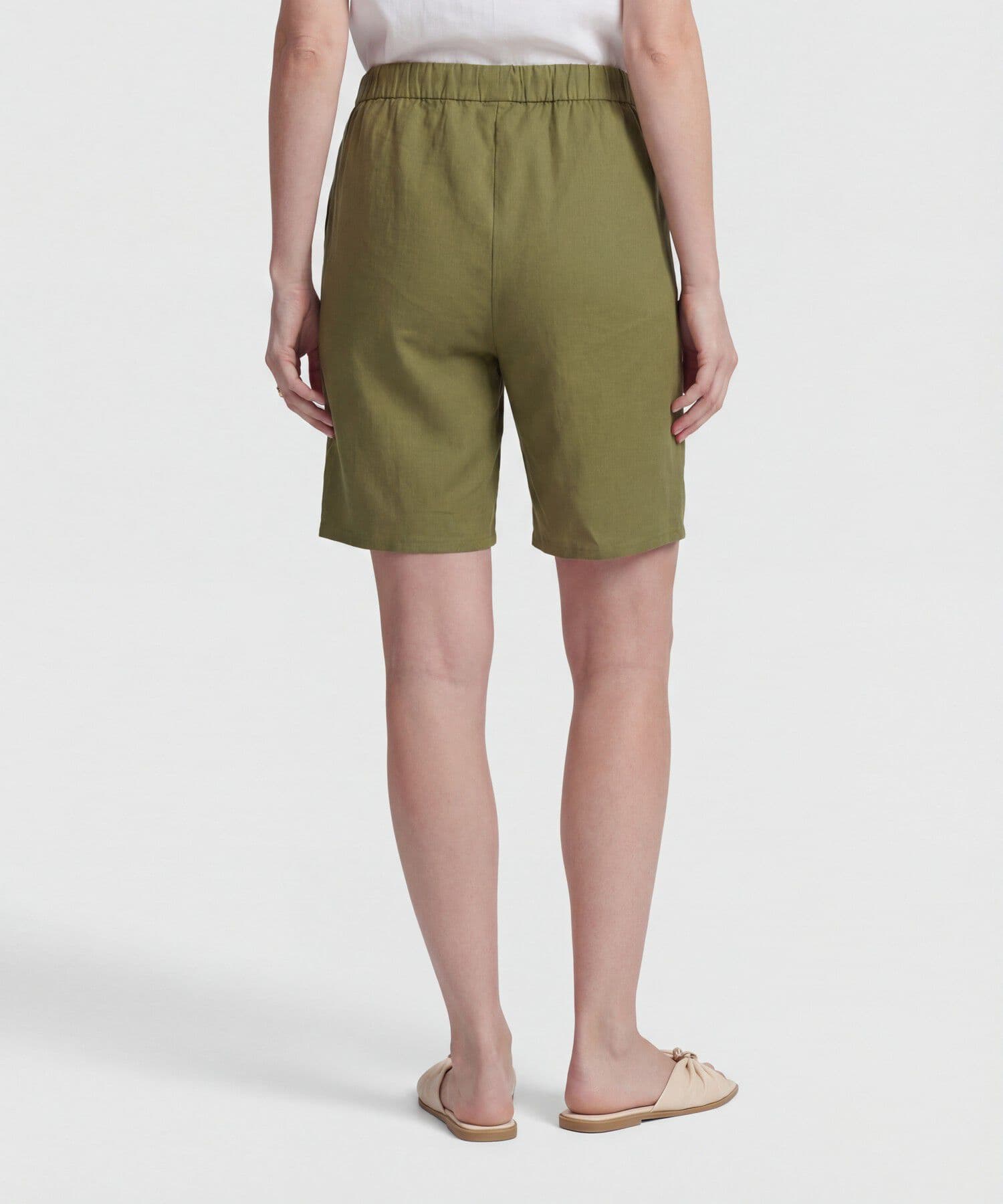 Bermuda Flora Contemporáneo verde oliva para mujer, vista 4