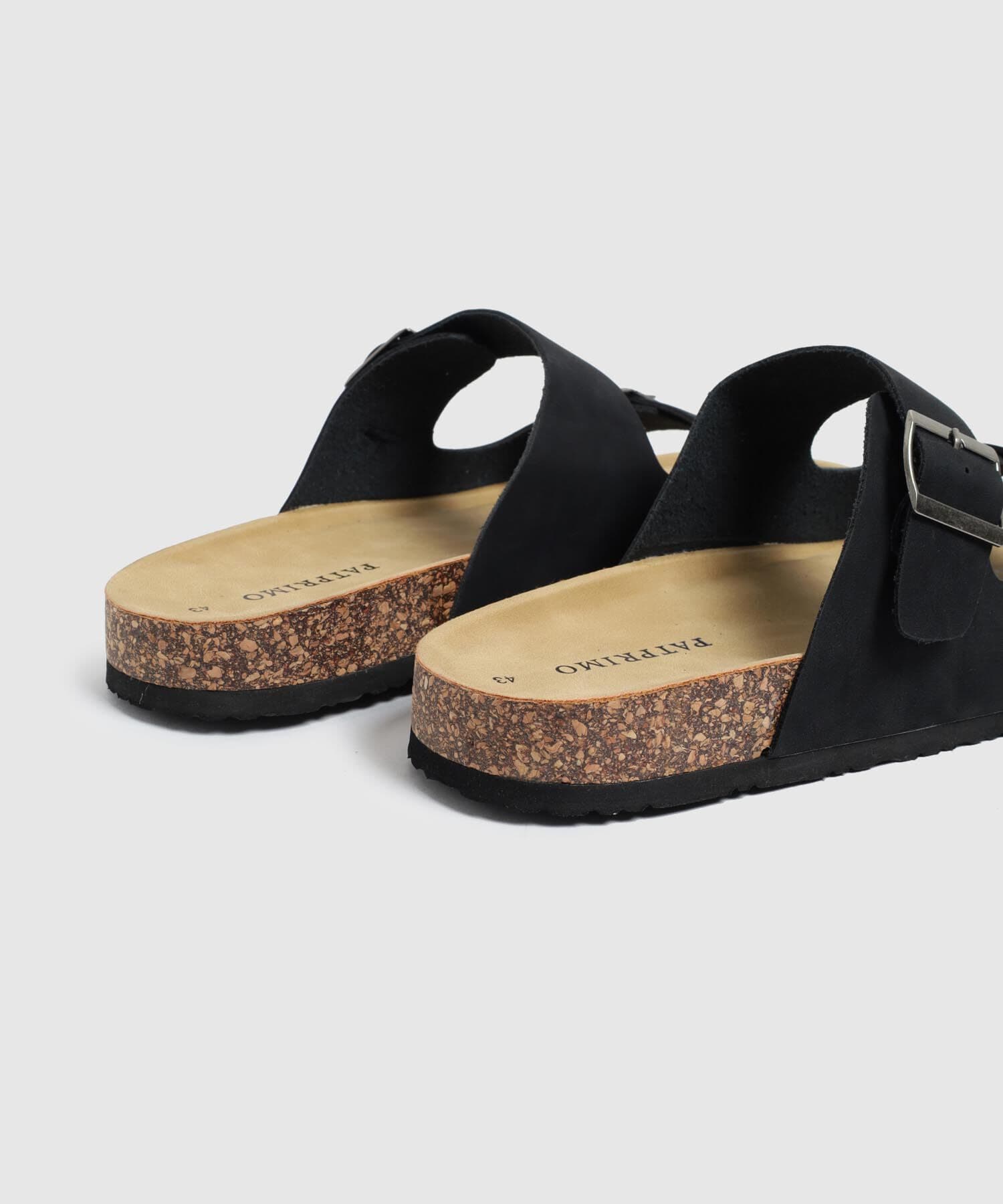Sandalia Flora Relajado negro para hombre, vista 3
