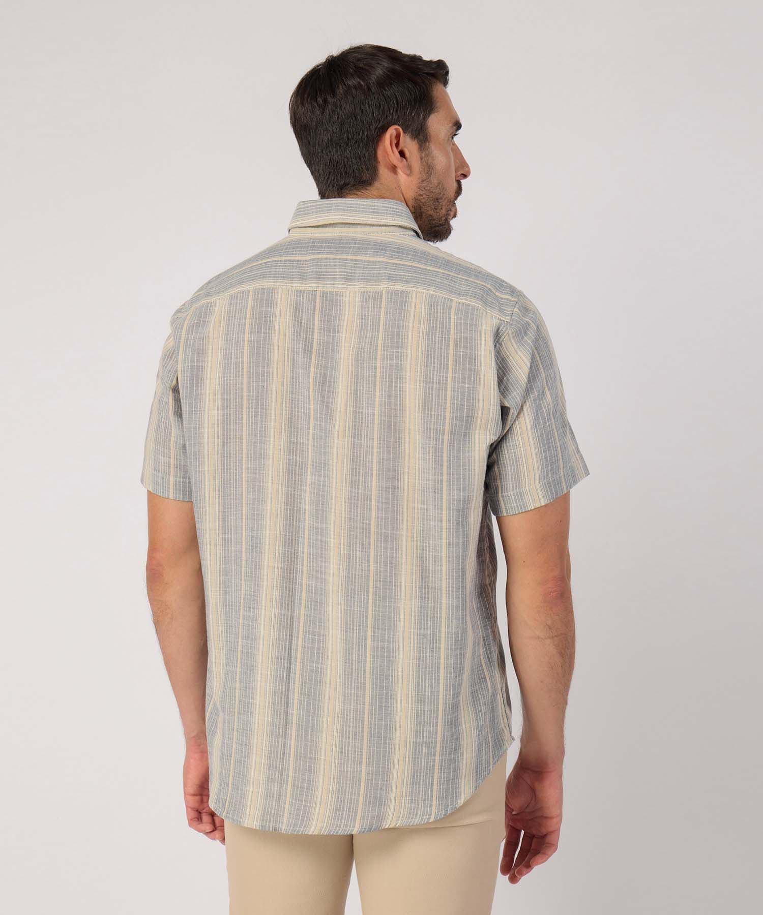 Camisa Valle Natural azul marino para hombre, vista 4