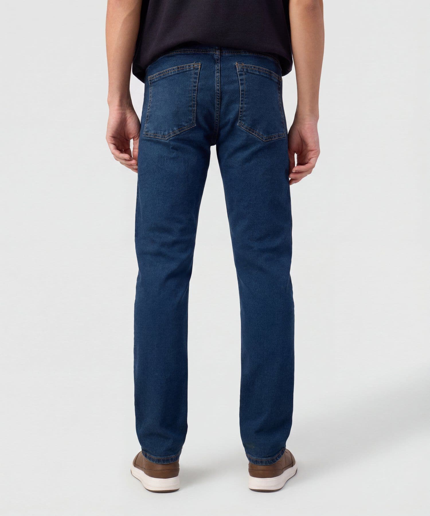 Jean Calima Suave azul marino para hombre, vista 3