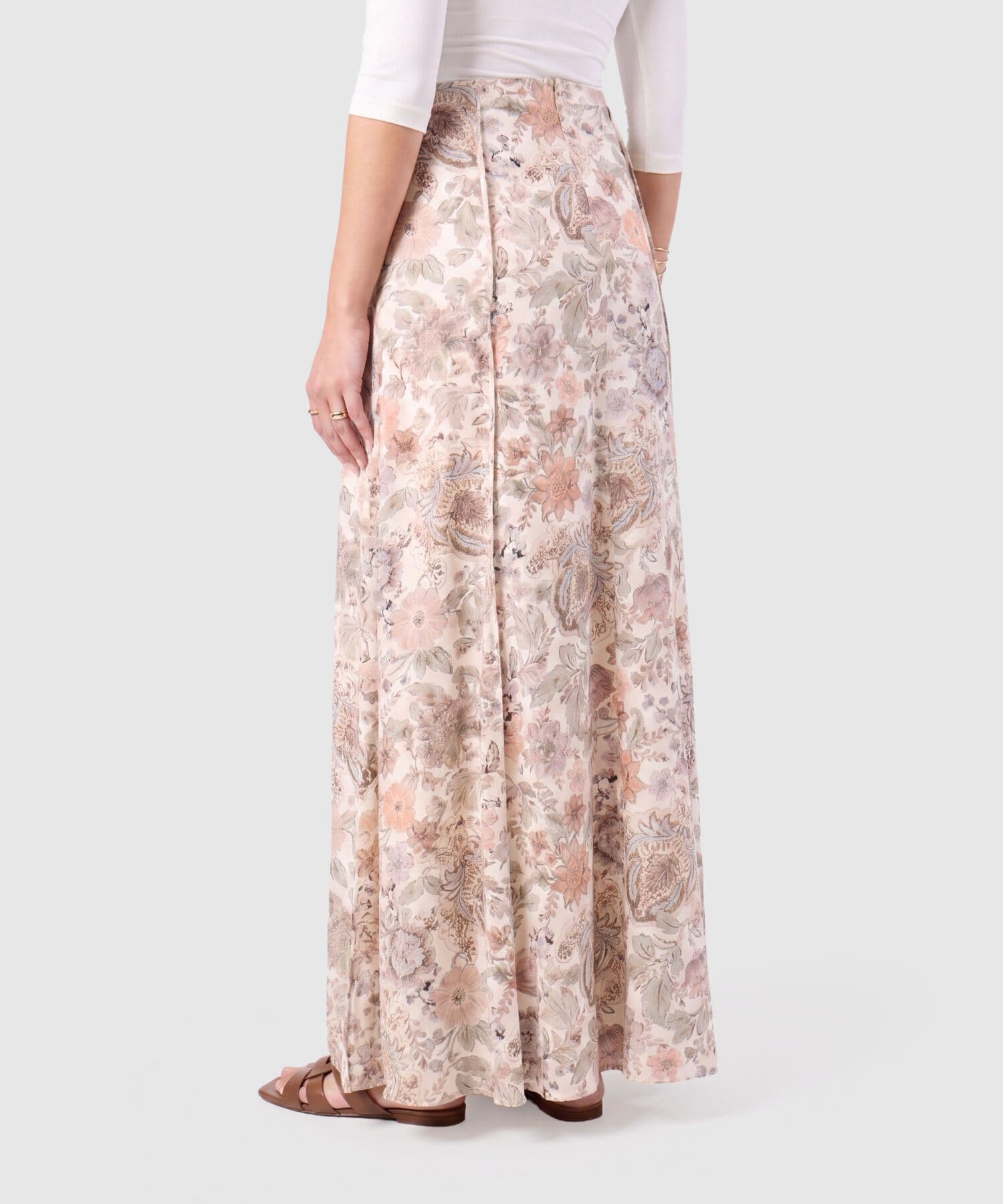 Falda Marfil de Noche rosa empolvado para mujer, vista 4