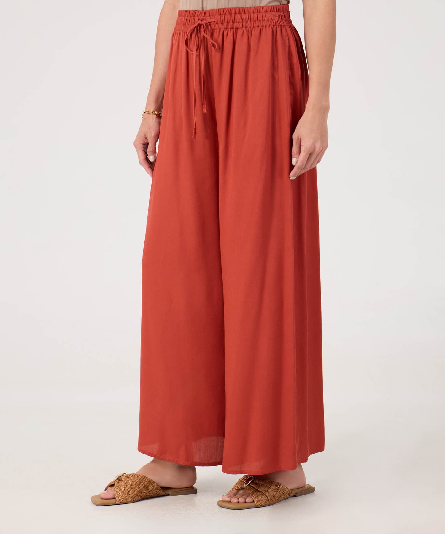 Pantalón Celeste Contemporáneo naranja para mujer, vista principal