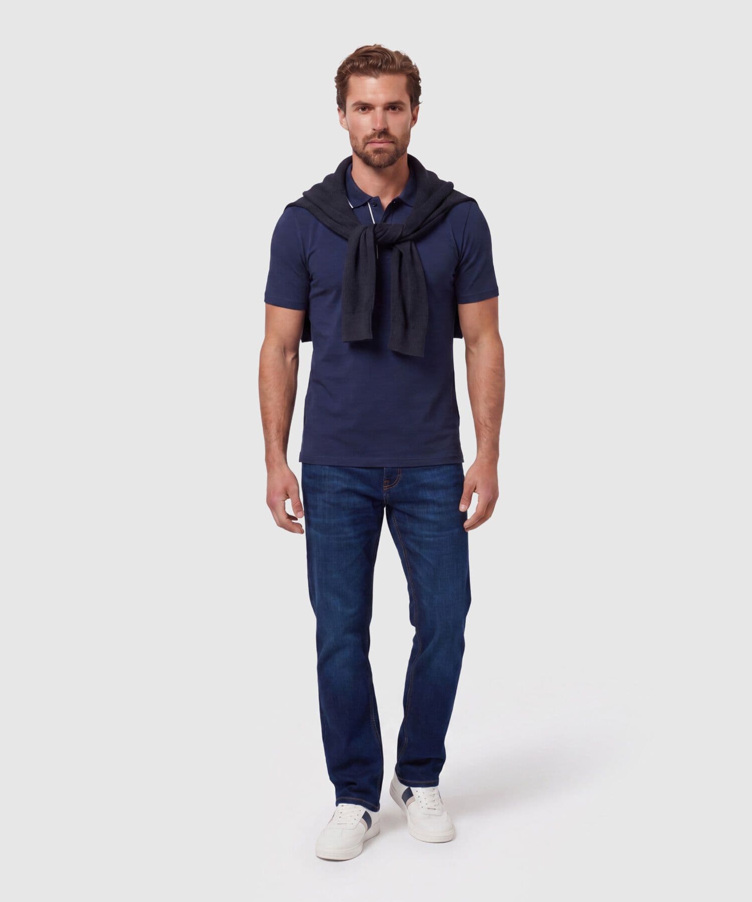 Jean Emilia Texturizado azul marino para hombre, vista 2