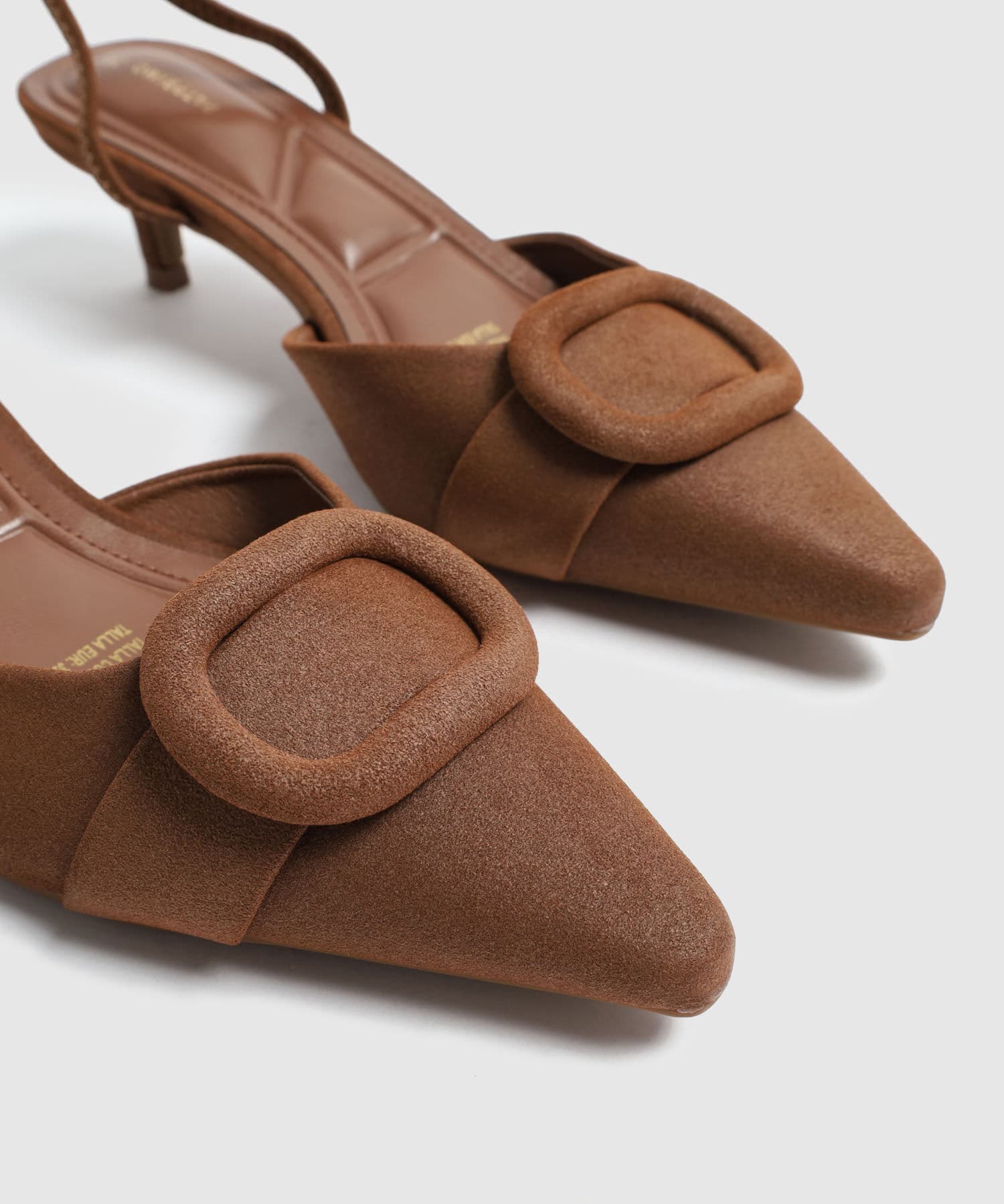 Tacón Flora Suave café para mujer, vista 3