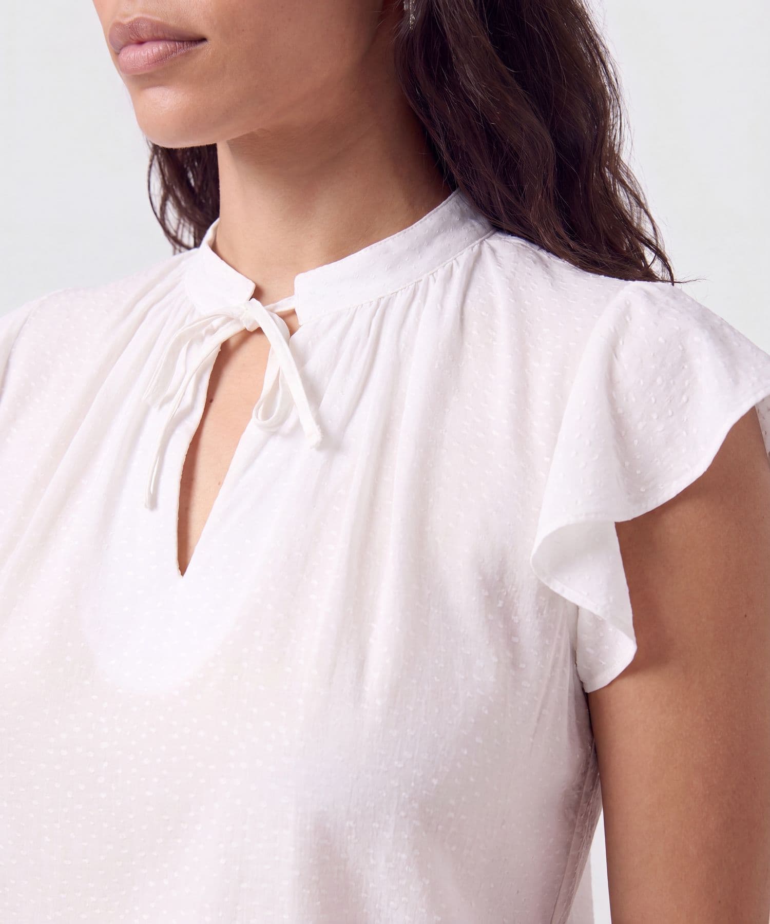 Blusa Elisa Suave blanco para mujer, vista 3