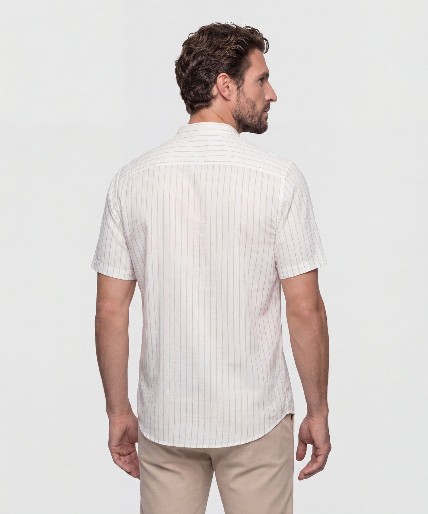 Camisa Selva Texturizado gris humo para hombre, vista 4