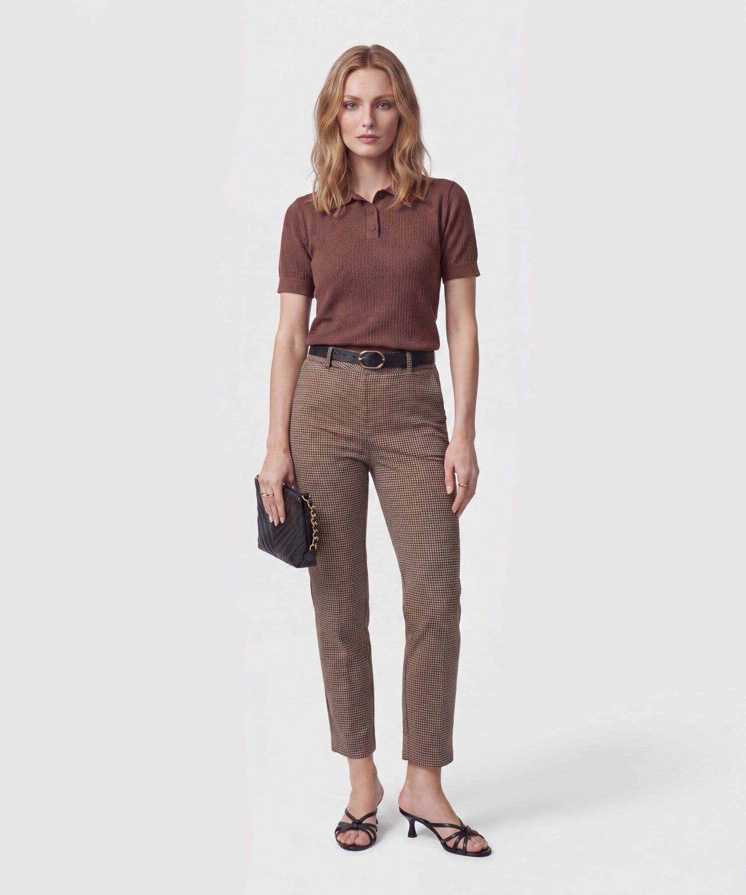 Pantalón Sierra Fluido café para mujer, vista 2