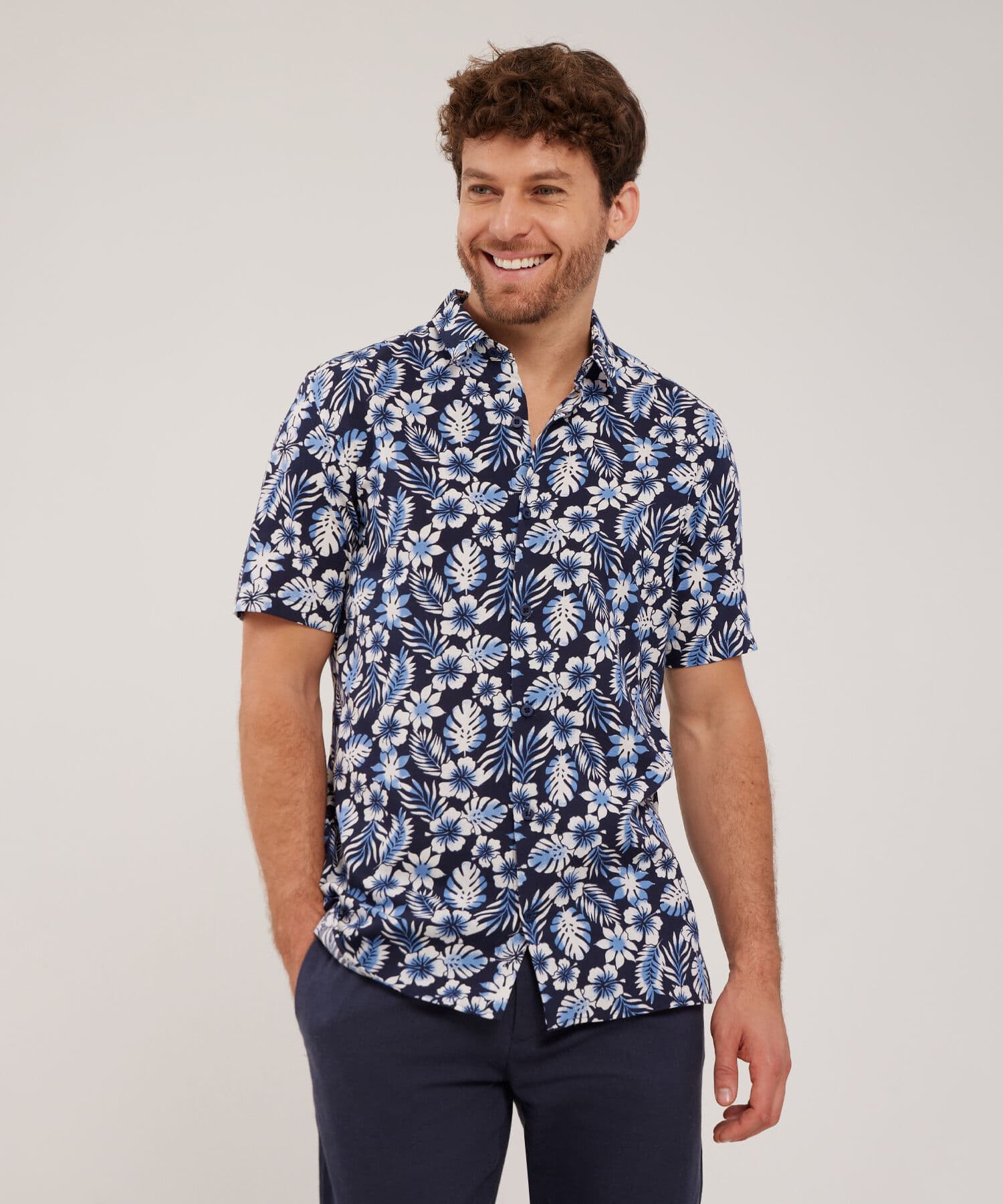 Camisa Aura Sastre azul marino para hombre, vista principal