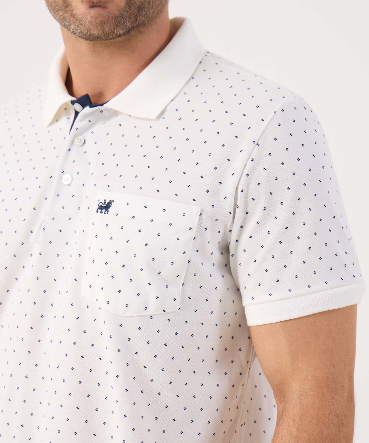 Polo Julieta de Noche blanco para hombre, vista 3
