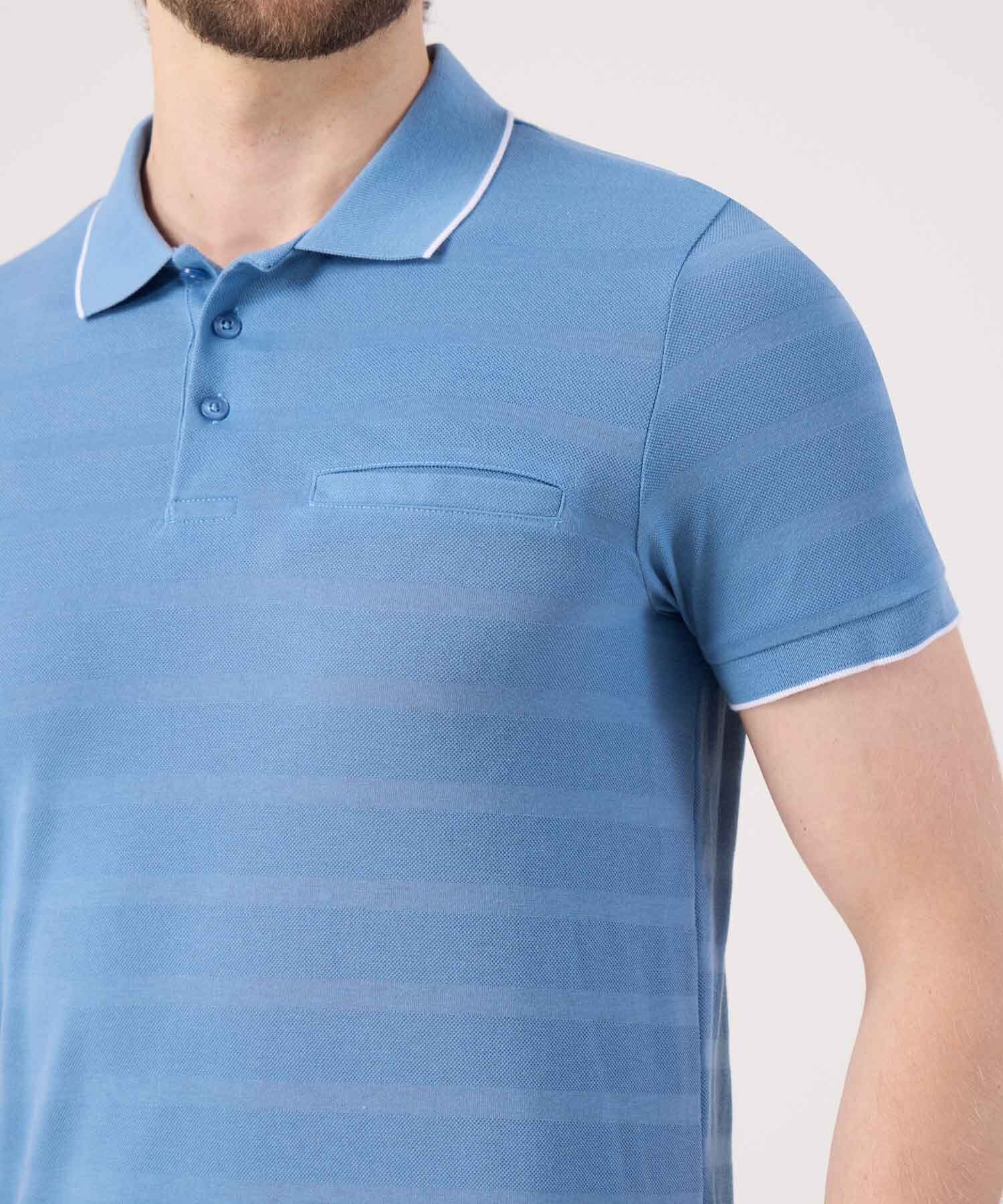Polo Solana Minimalista azul marino para hombre, vista 2