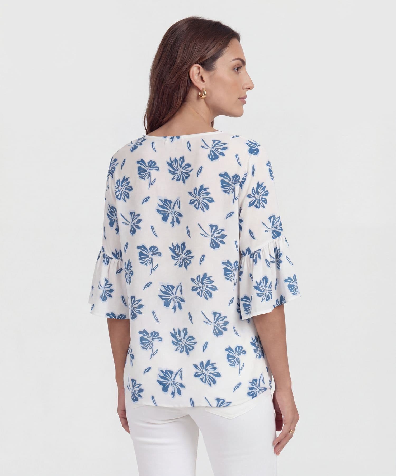 Blusa Ámbar Urbano azul marino para mujer, vista 4