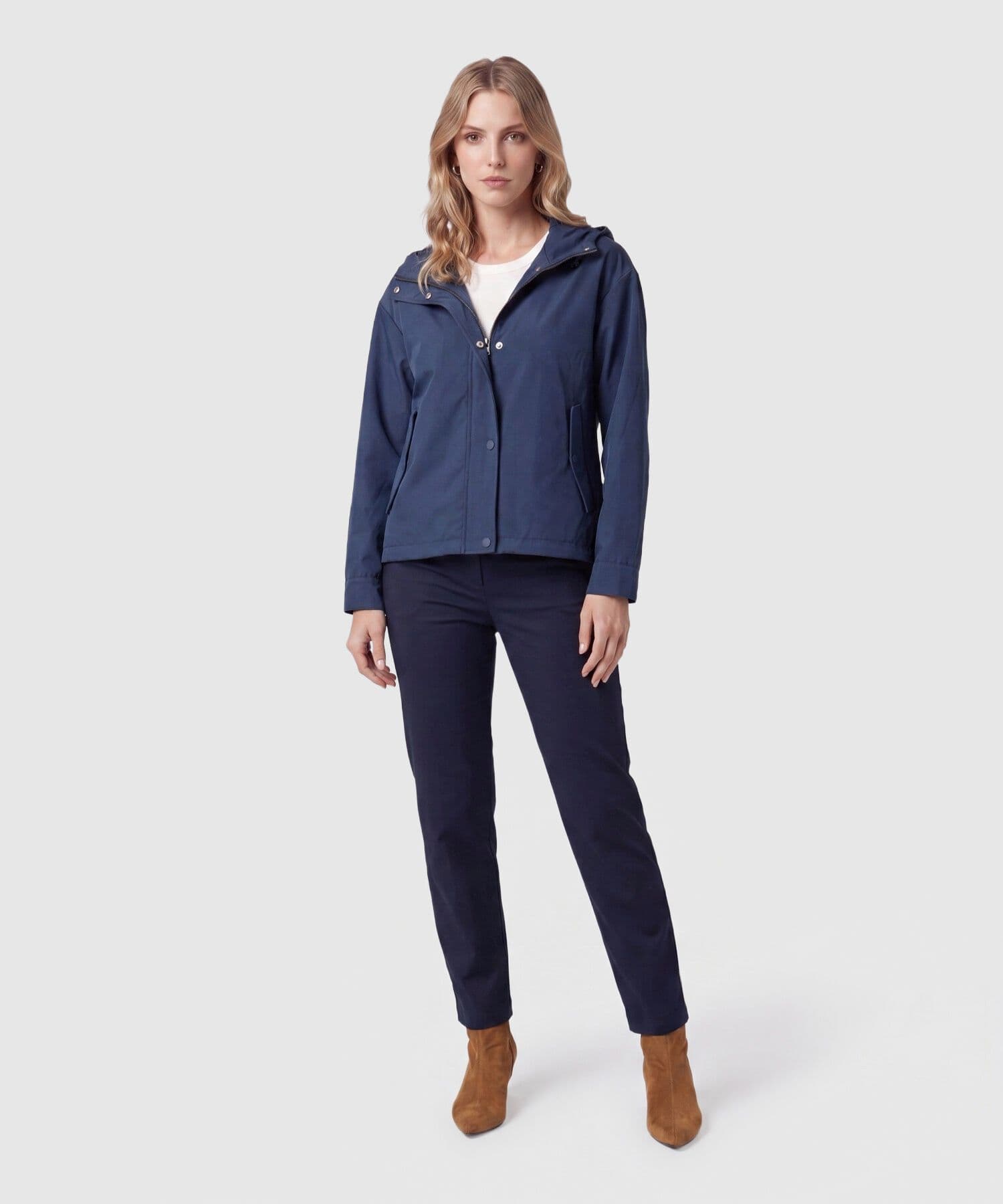 Chaqueta Tierra Esencial azul marino para mujer, vista 2