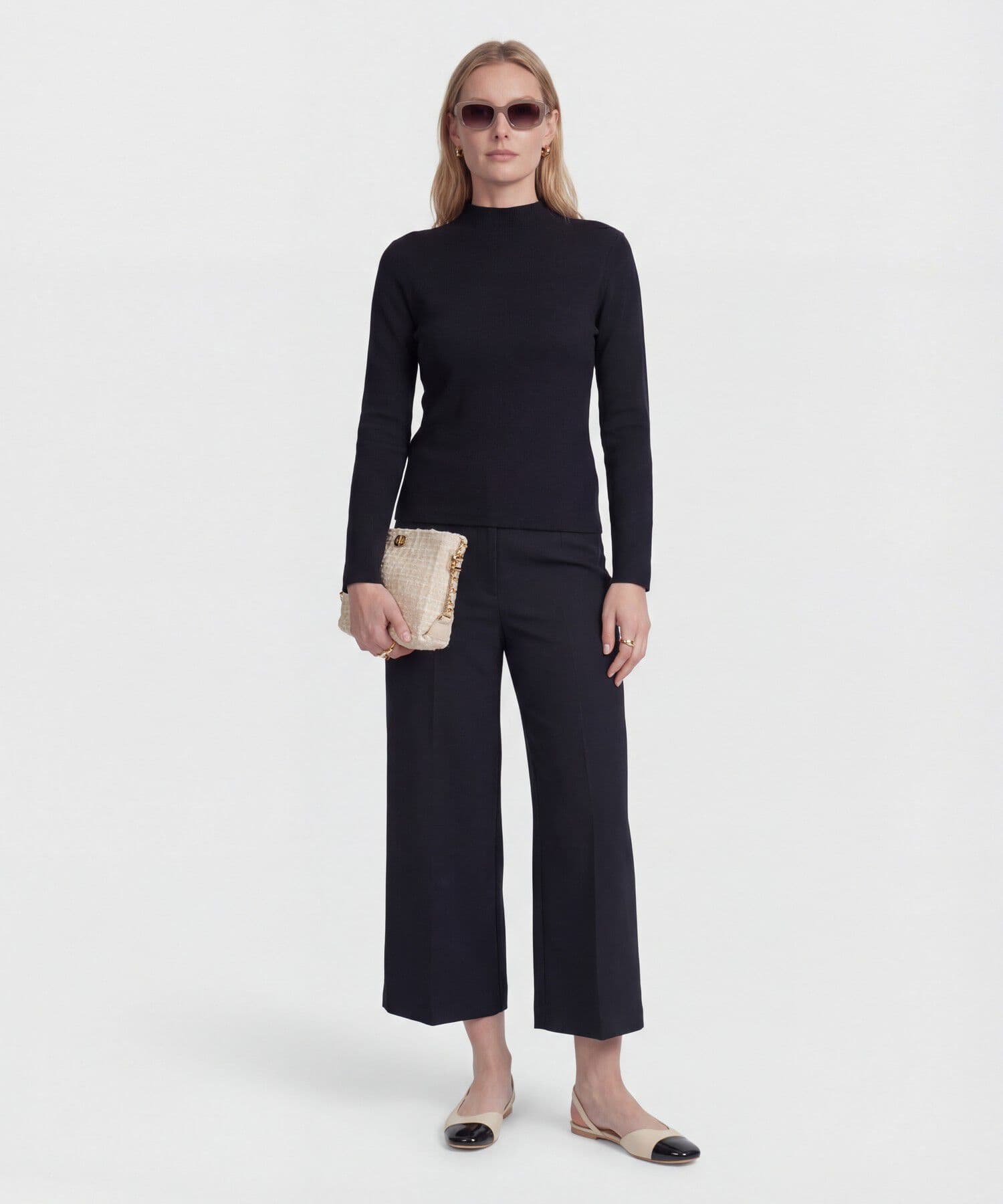 Pantalón Elisa Clásico negro para mujer, vista 2