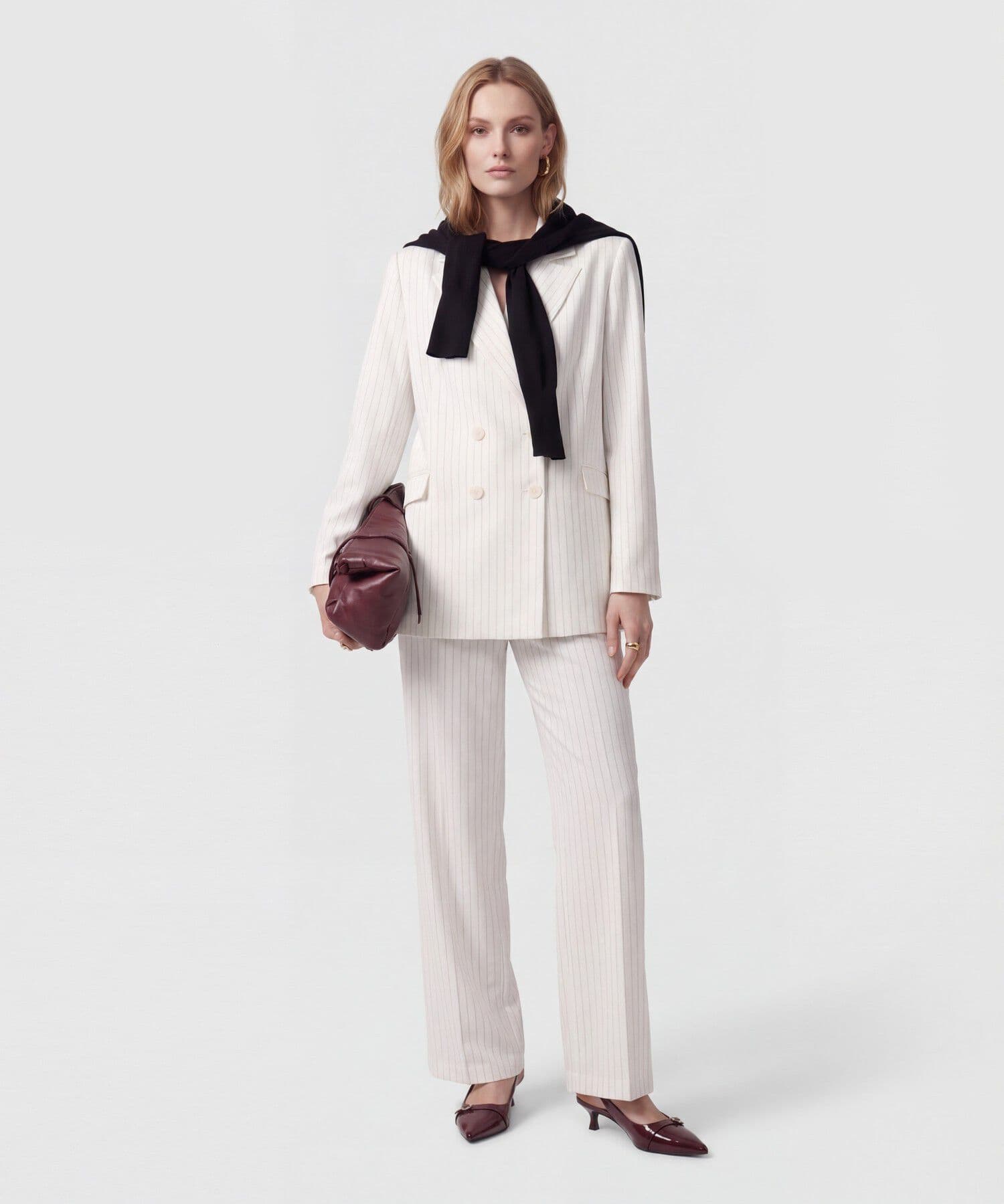 Pantalón Sabana Edición Índigo blanco para mujer, vista 2