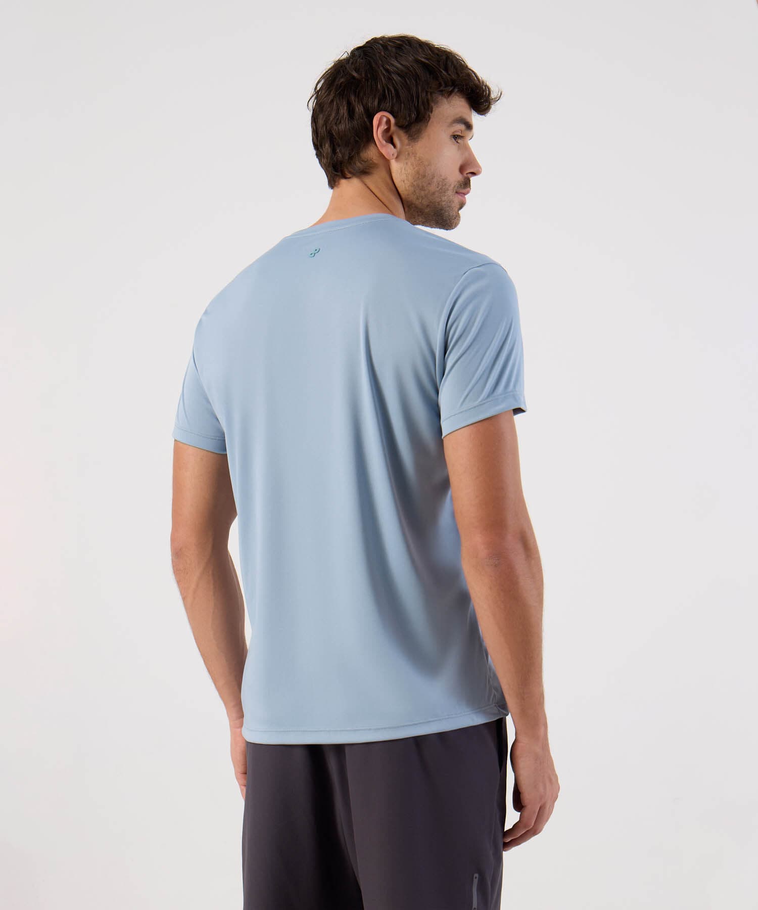 Camiseta Marfil Suave azul marino para hombre, vista 4