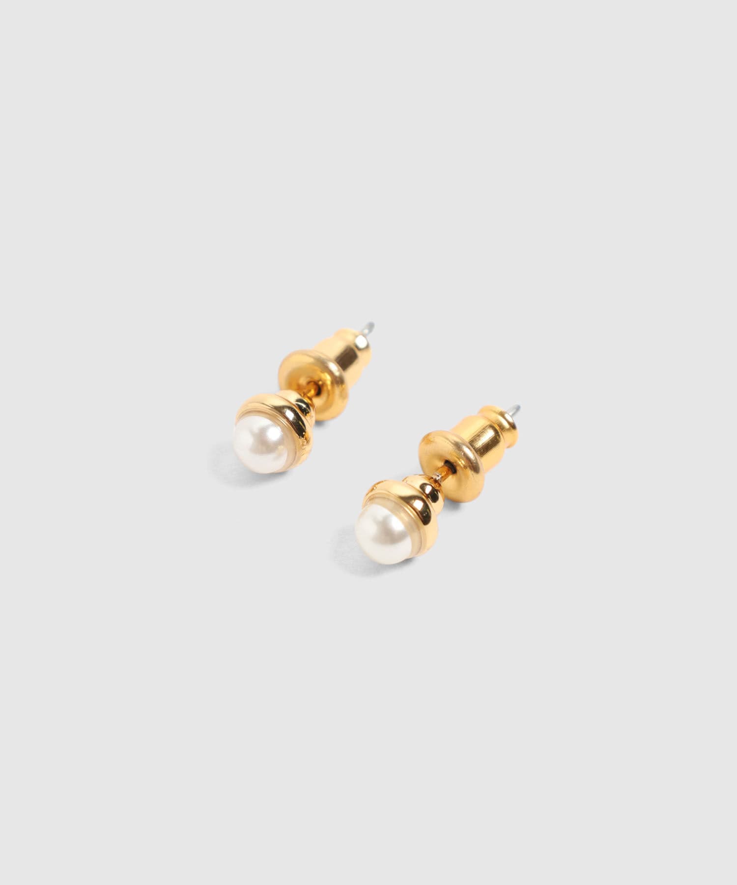 Aretes Valentina Texturizado dorado para mujer, vista 3