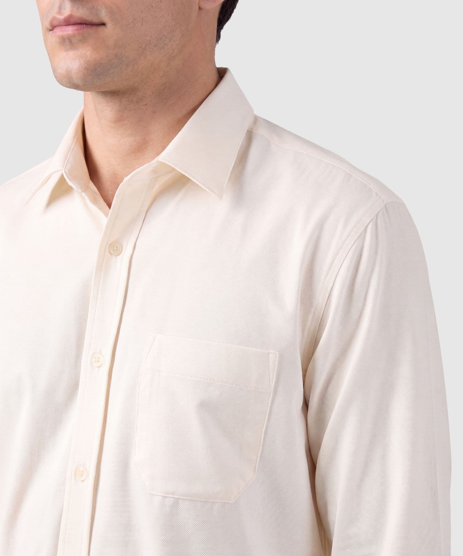 Camisa Dorada de Día azul índigo para hombre, vista 3