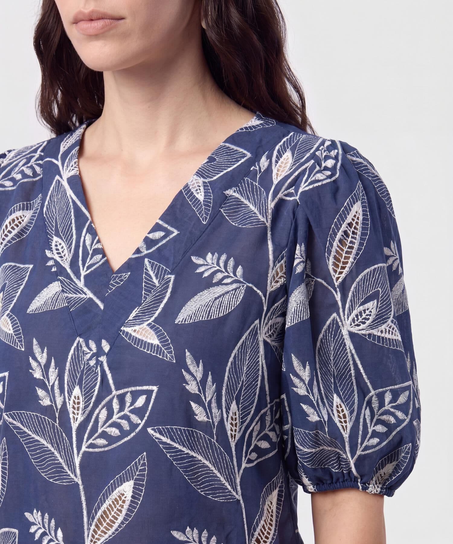Blusa Cauce de Viaje azul marino para mujer, vista 3