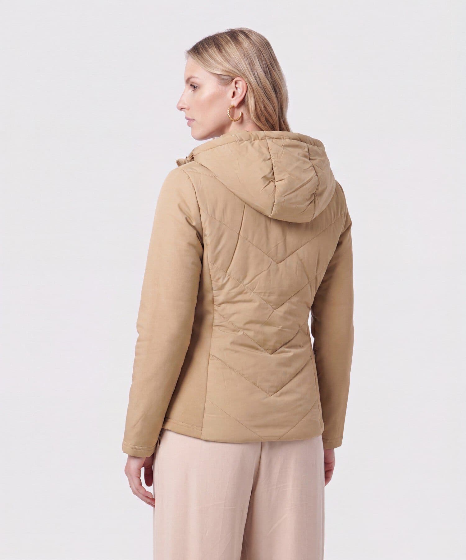 Chaqueta Serena Edición Lino café para mujer, vista 4