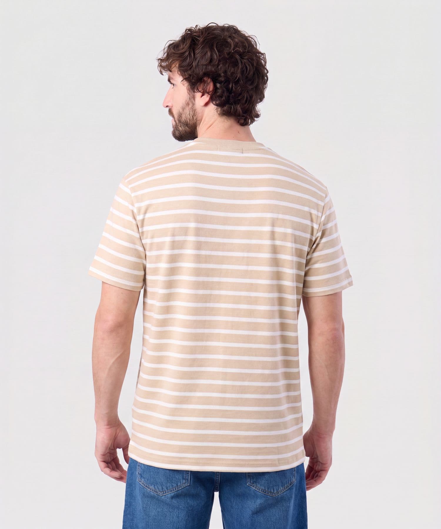 Camiseta Brisa Sastre arena para hombre, vista 4