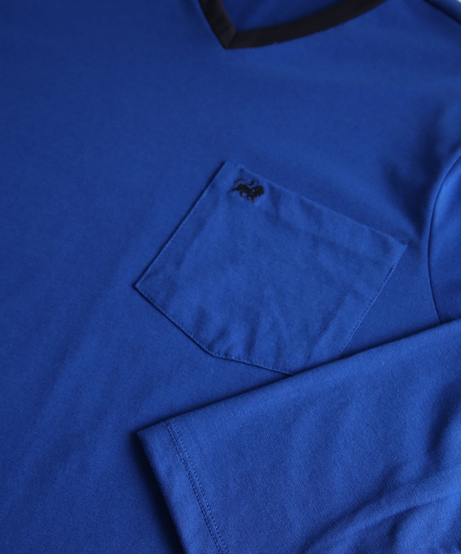 Pijama Sabana Ligero azul marino para hombre, vista 4