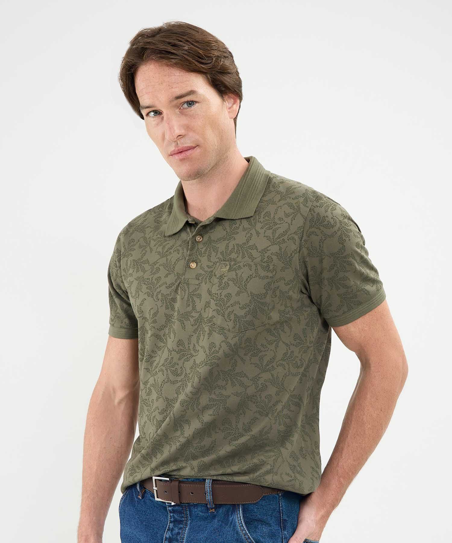 Polo Solana de Día verde oliva para hombre, vista principal