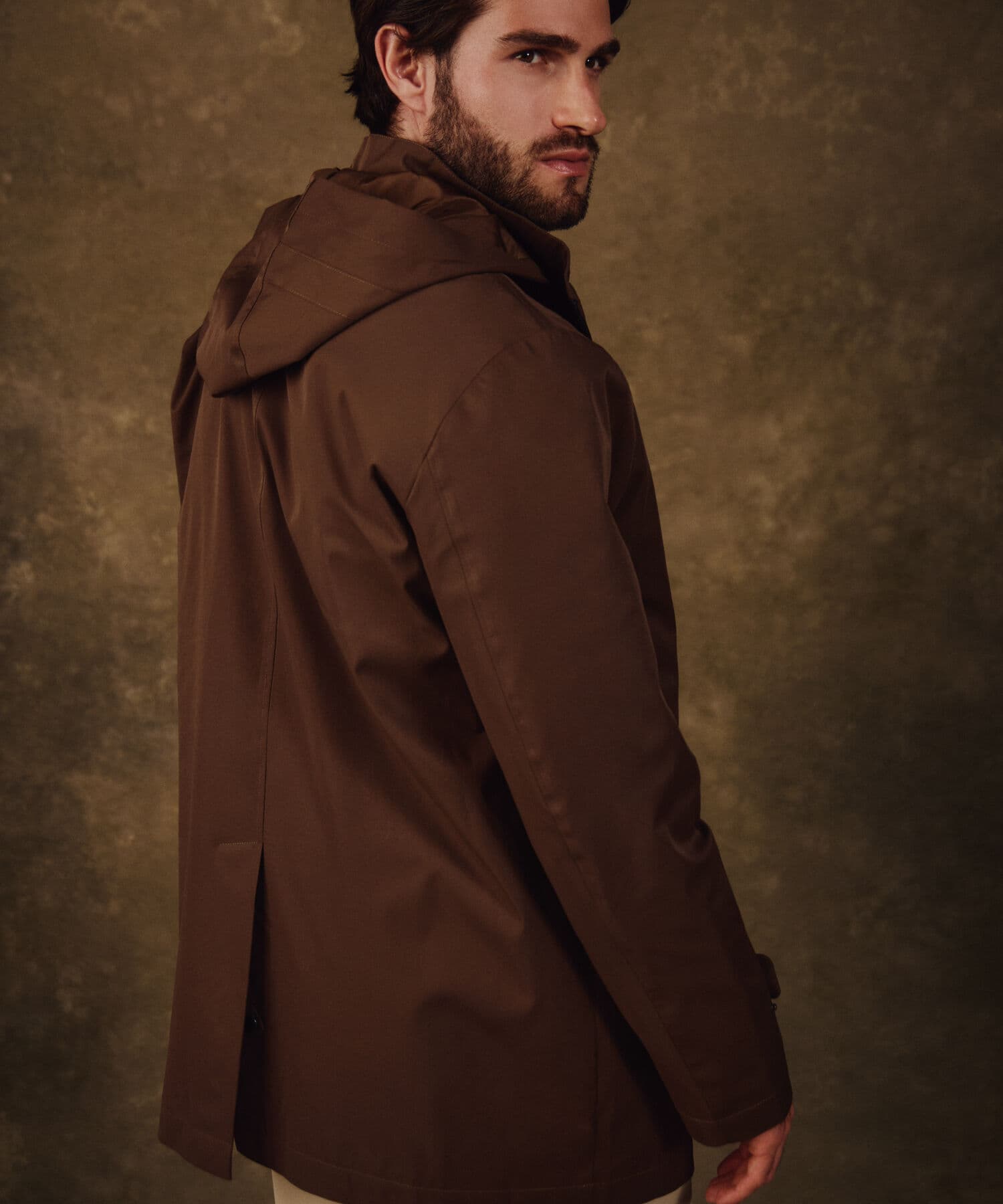 Chaqueta Tierra Natural café para hombre, vista 2