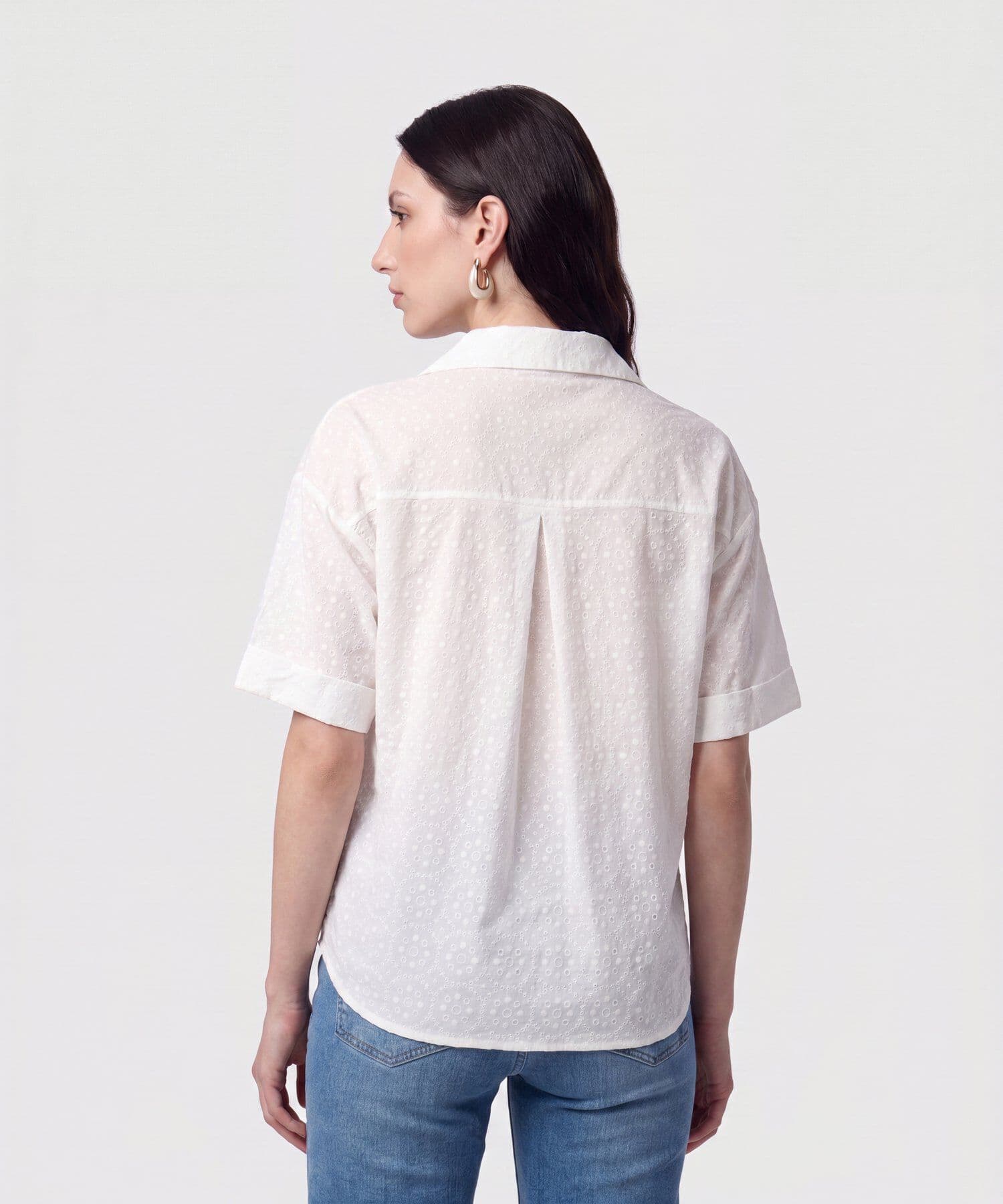 Camisa Laguna Esencial blanco para mujer, vista 4