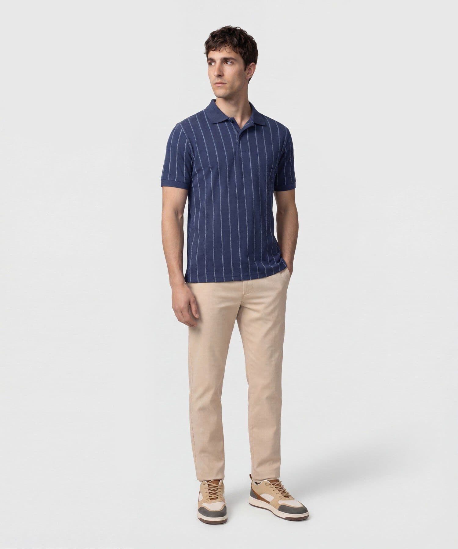 Polo Serena Contemporáneo azul marino para hombre, vista 2