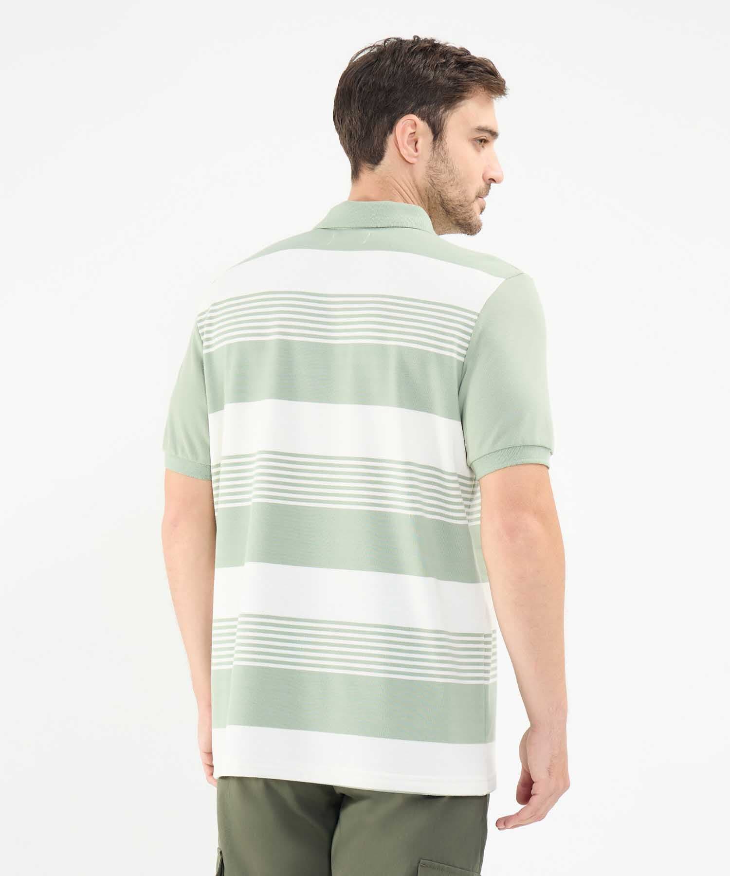 Polo Cauce Contemporáneo verde oliva para hombre, vista 4
