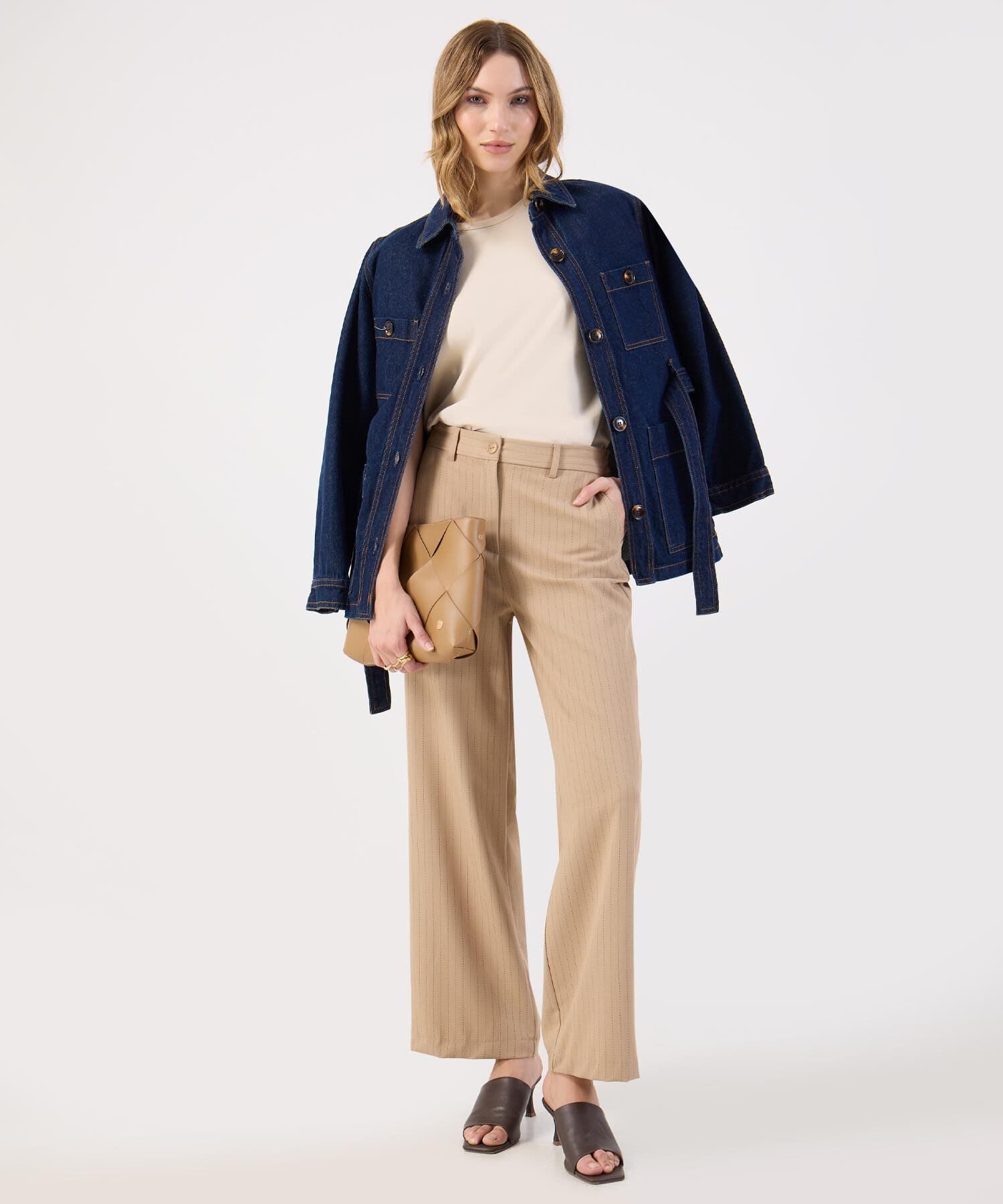 Pantalón Jacaranda de Noche arena para mujer, vista 2