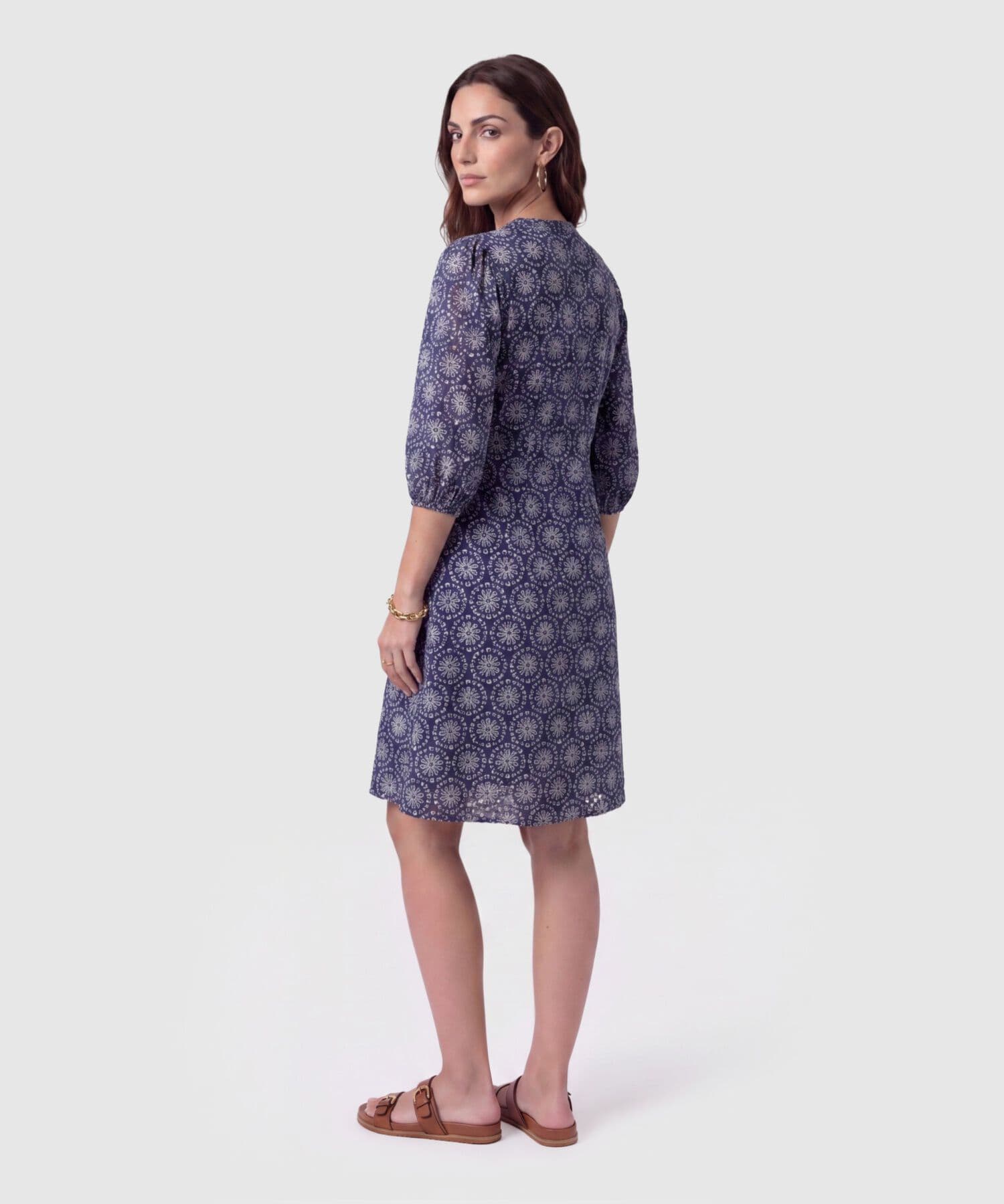 Vestido Dorada Suave azul marino para mujer, vista 3