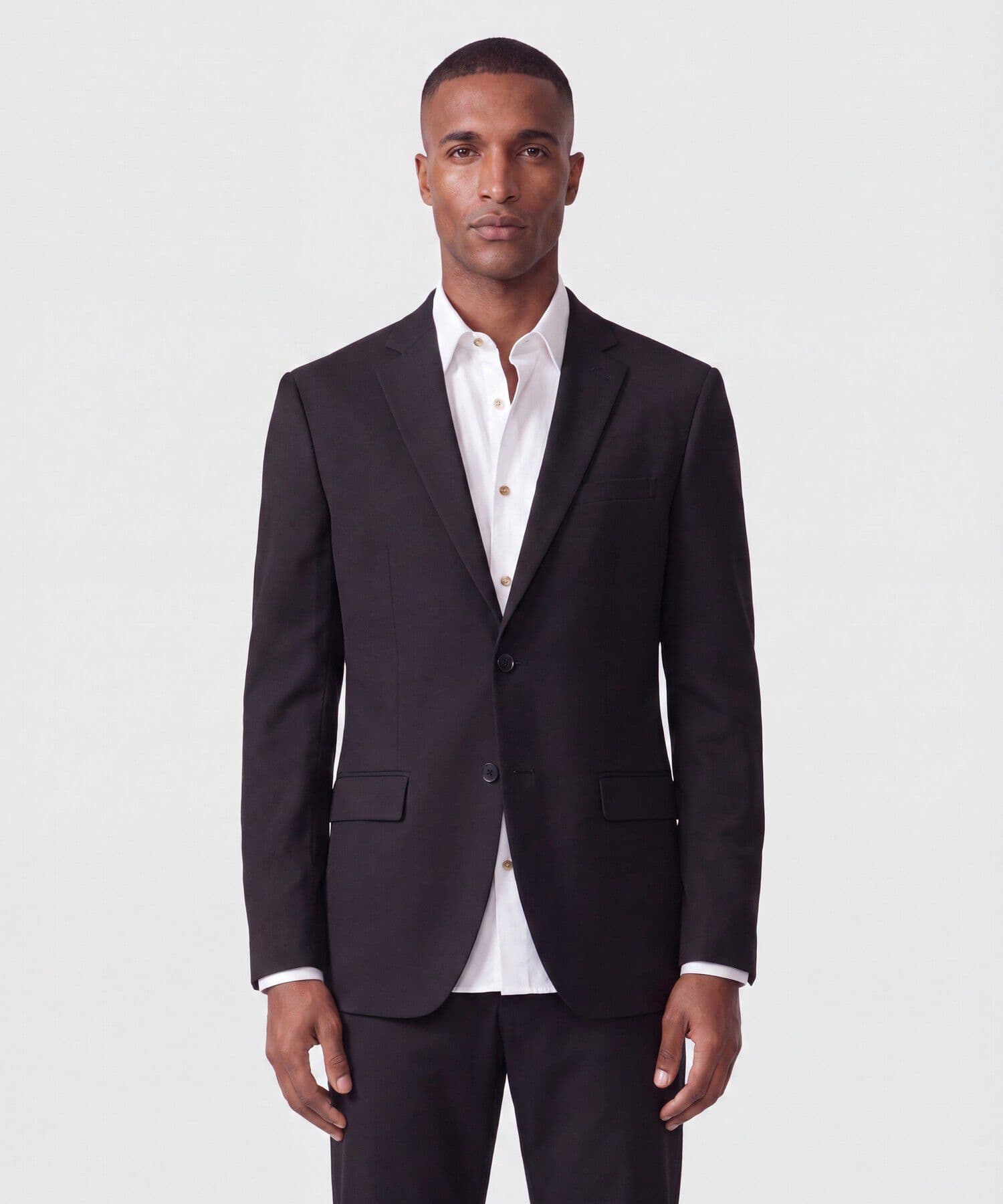 Chaqueta Guayacán Texturizado negro para hombre, vista principal