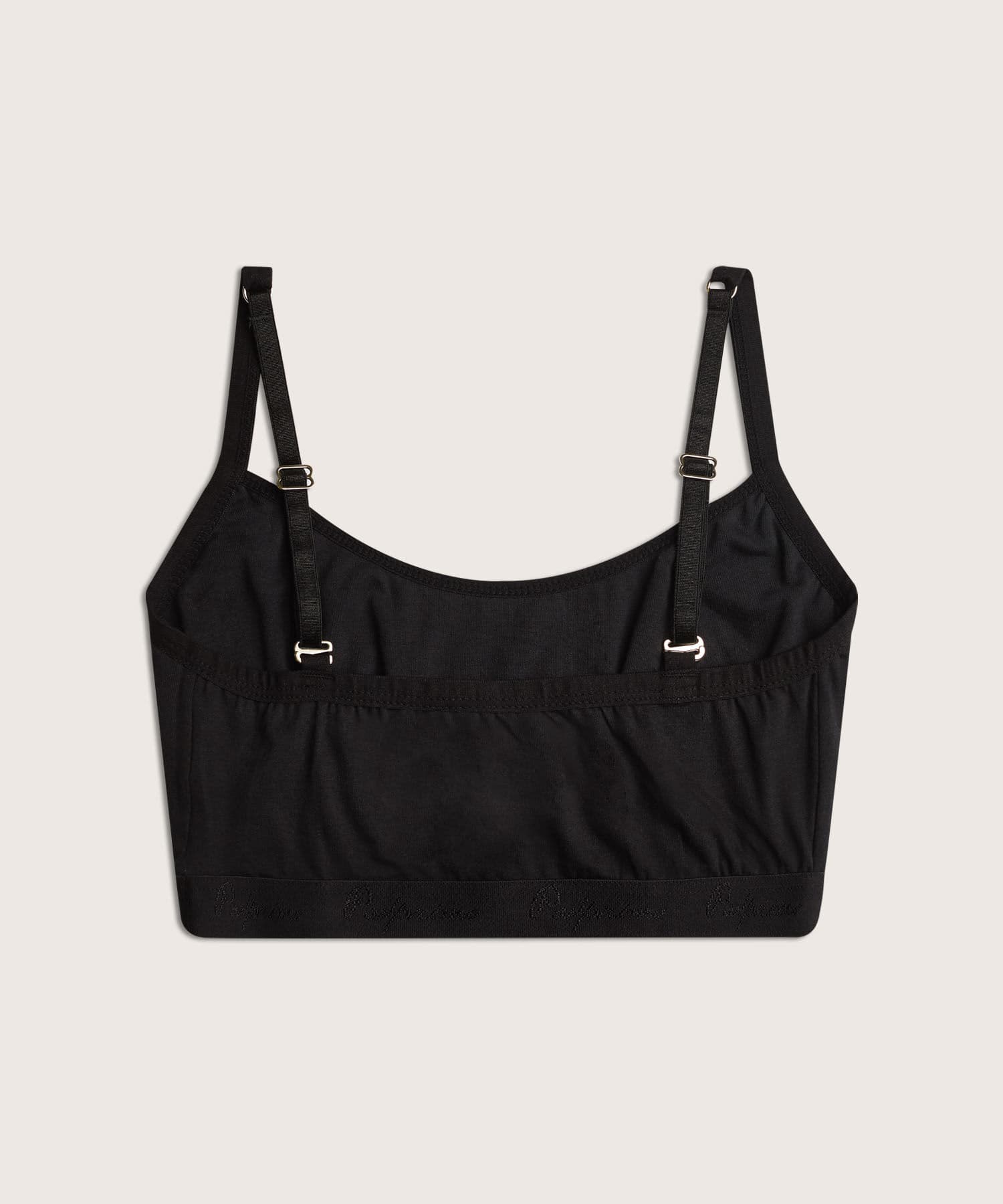 Camiseta Laguna Edición Lino negro para mujer, vista 2