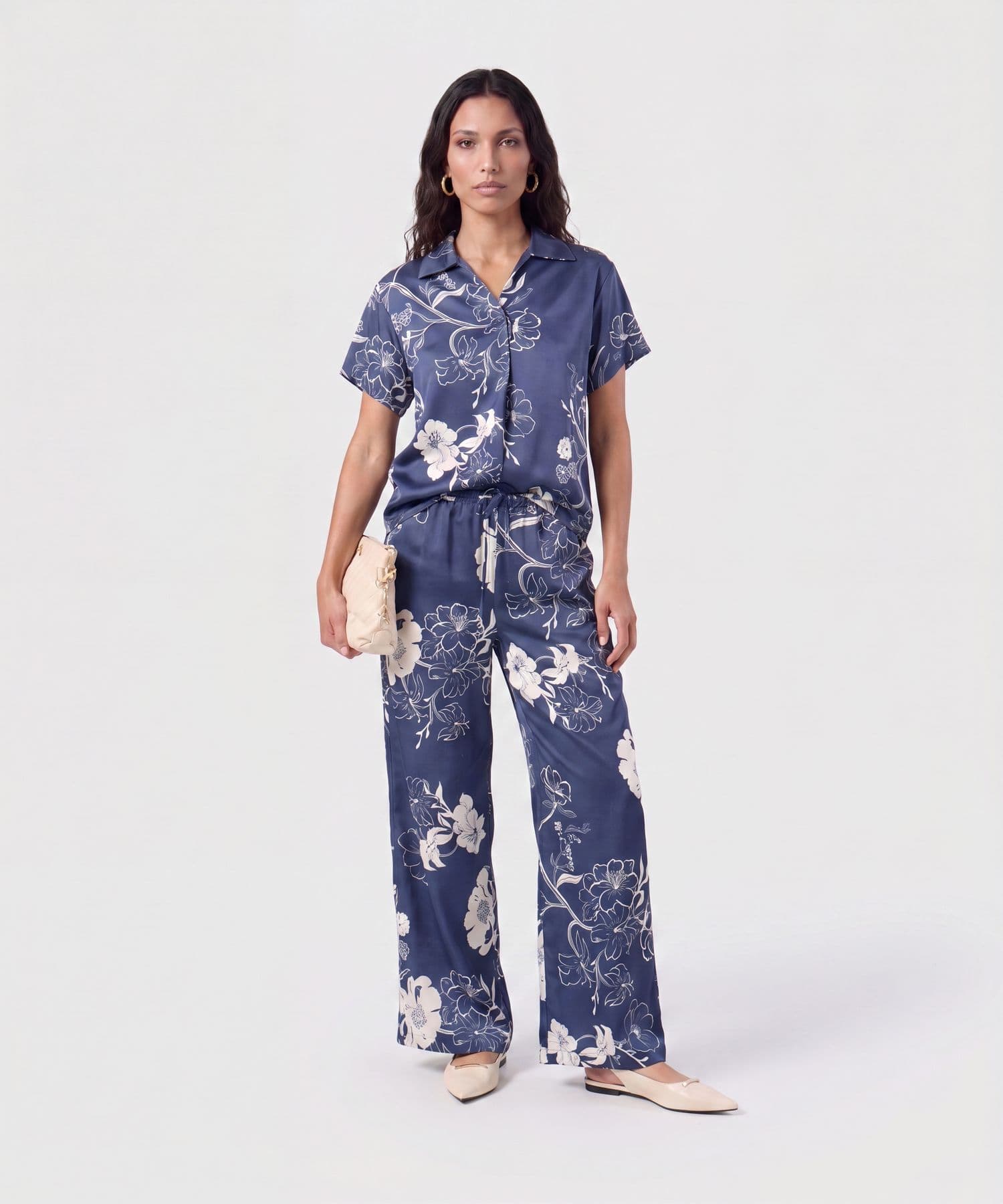 Pantalón Elisa Esencial azul marino para mujer, vista 2