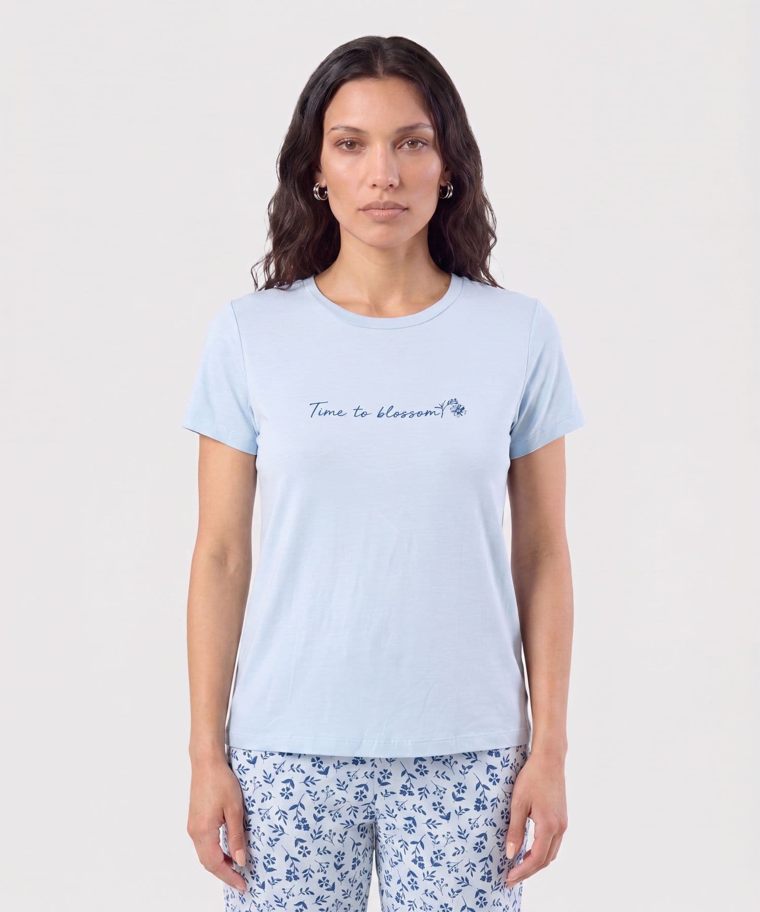 Camiseta Valentina Ligero azul marino para mujer, vista 2