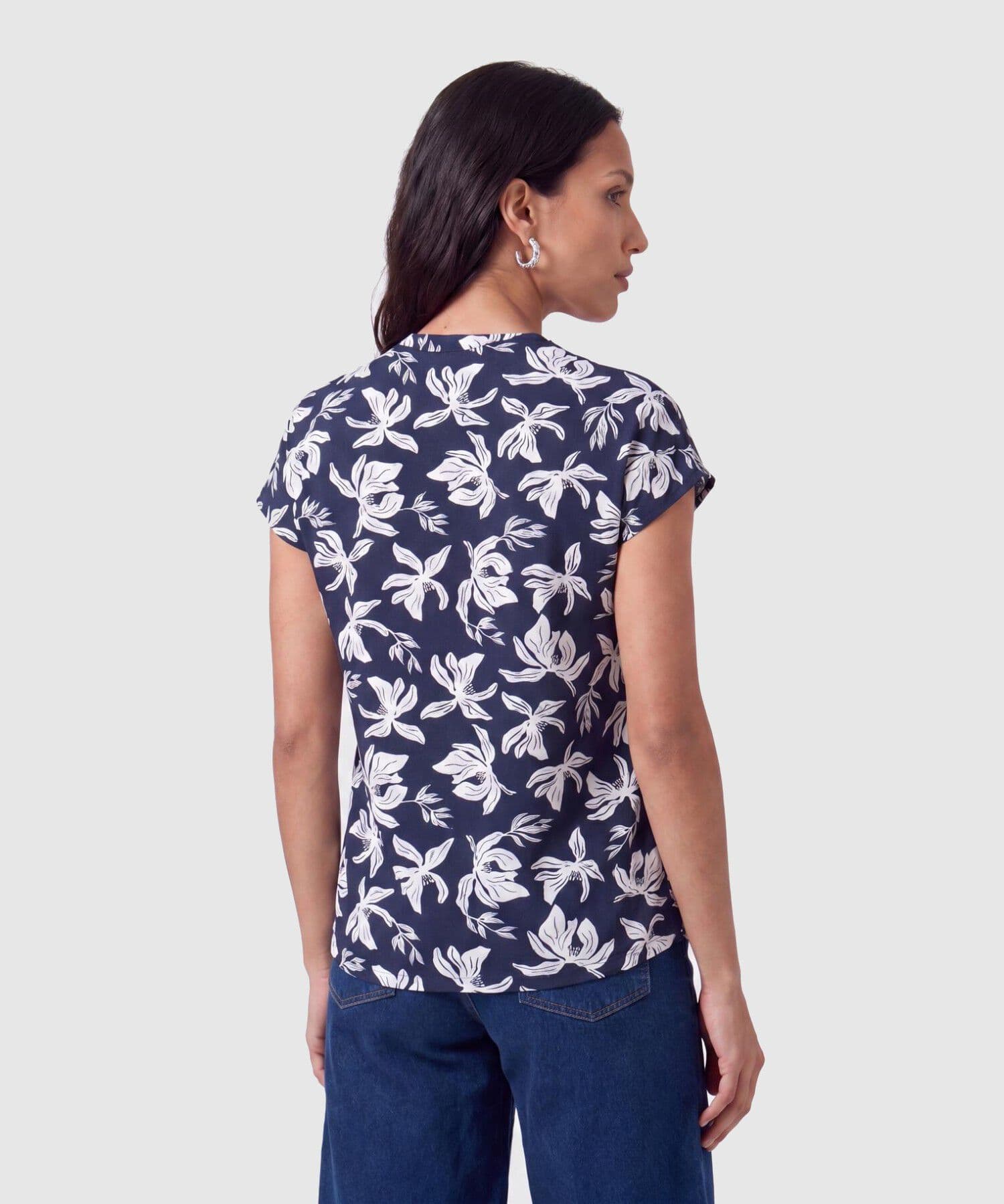 Camiseta Selva Sastre azul marino para mujer, vista 4