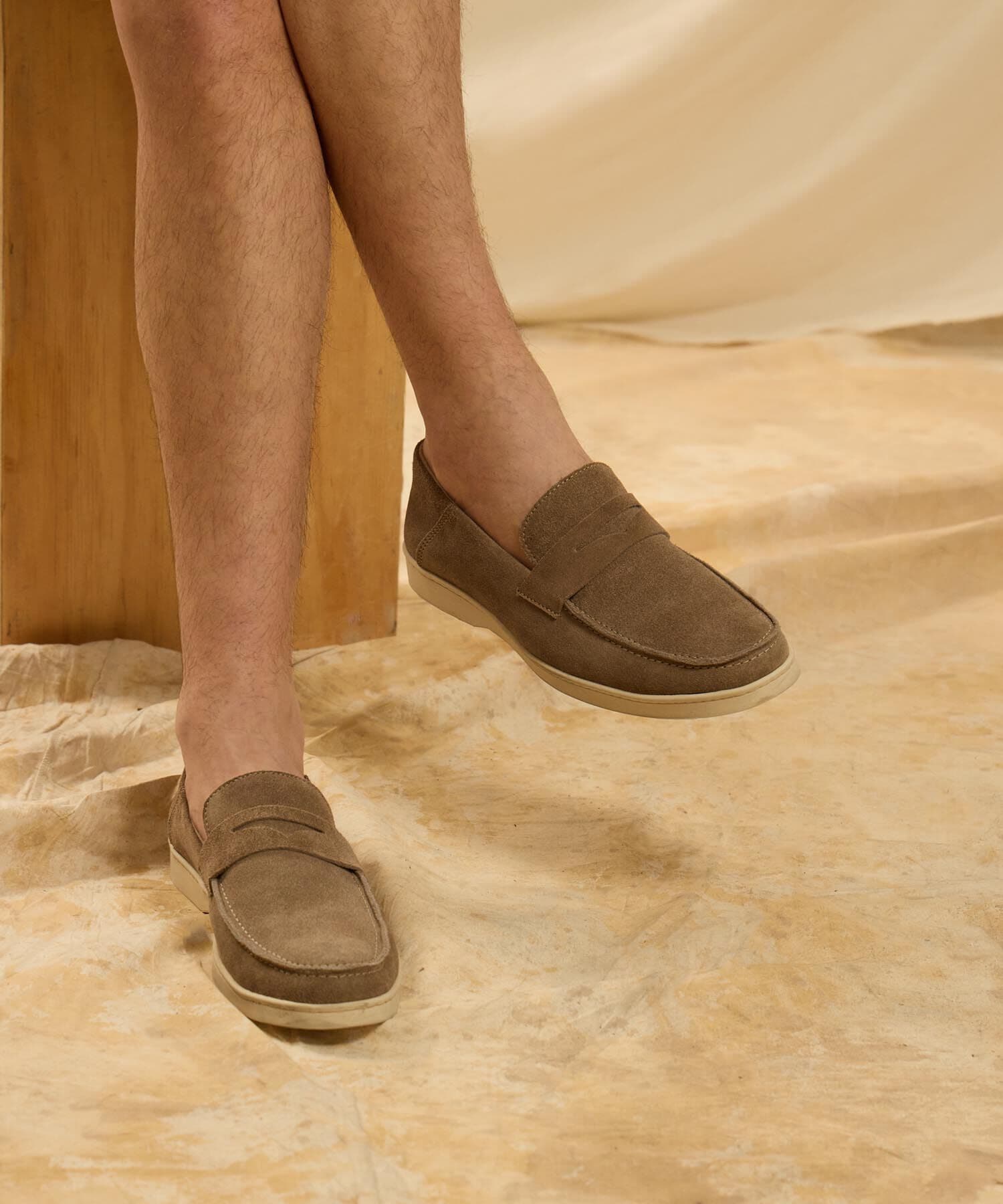 Mocasines Aura Clásico arena para hombre, vista 2