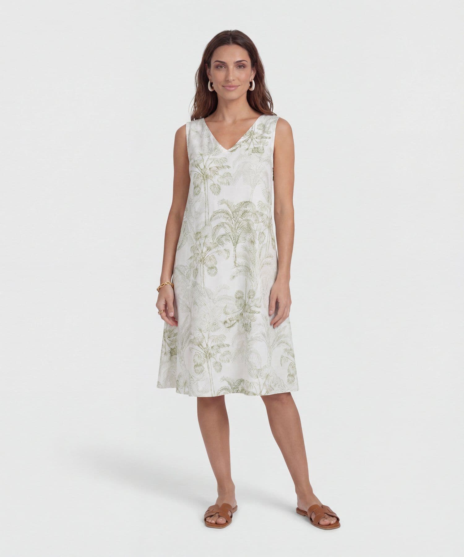 Vestido Candelaria de Día verde oliva para mujer, vista 2