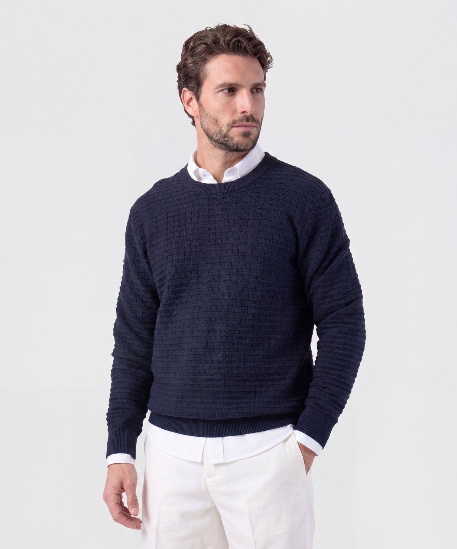 Buzo Siena Esencial azul marino para hombre, vista principal