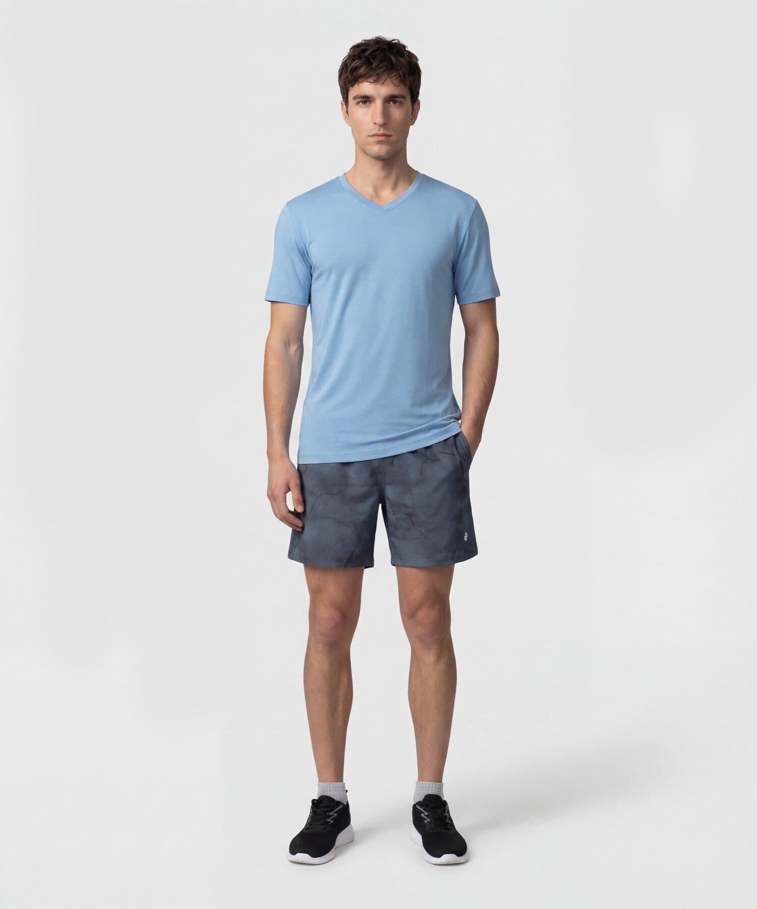 Bermuda Marea Relajado gris humo para hombre, vista 2