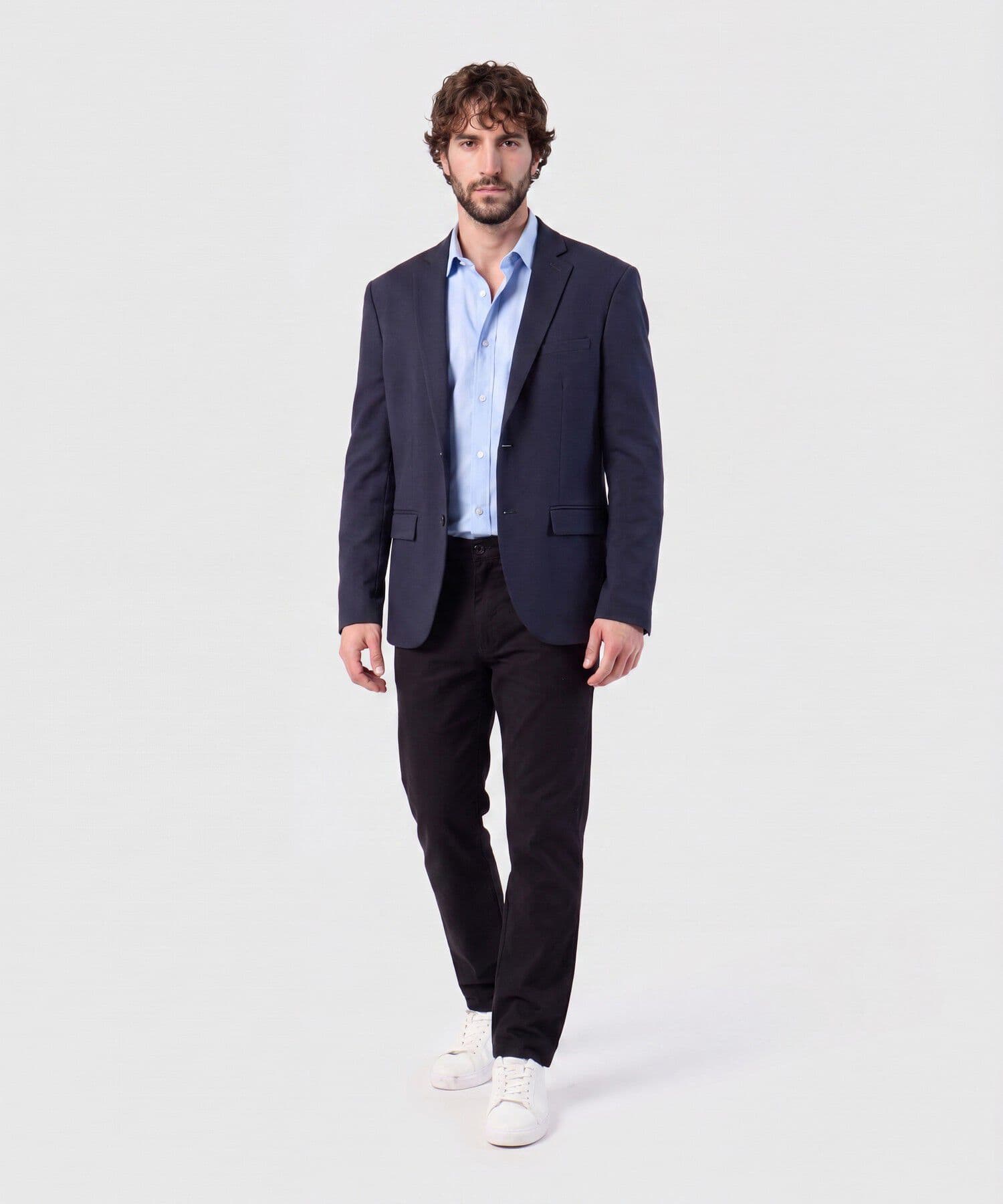 Camisa Candelaria Urbano azul marino para hombre, vista 2